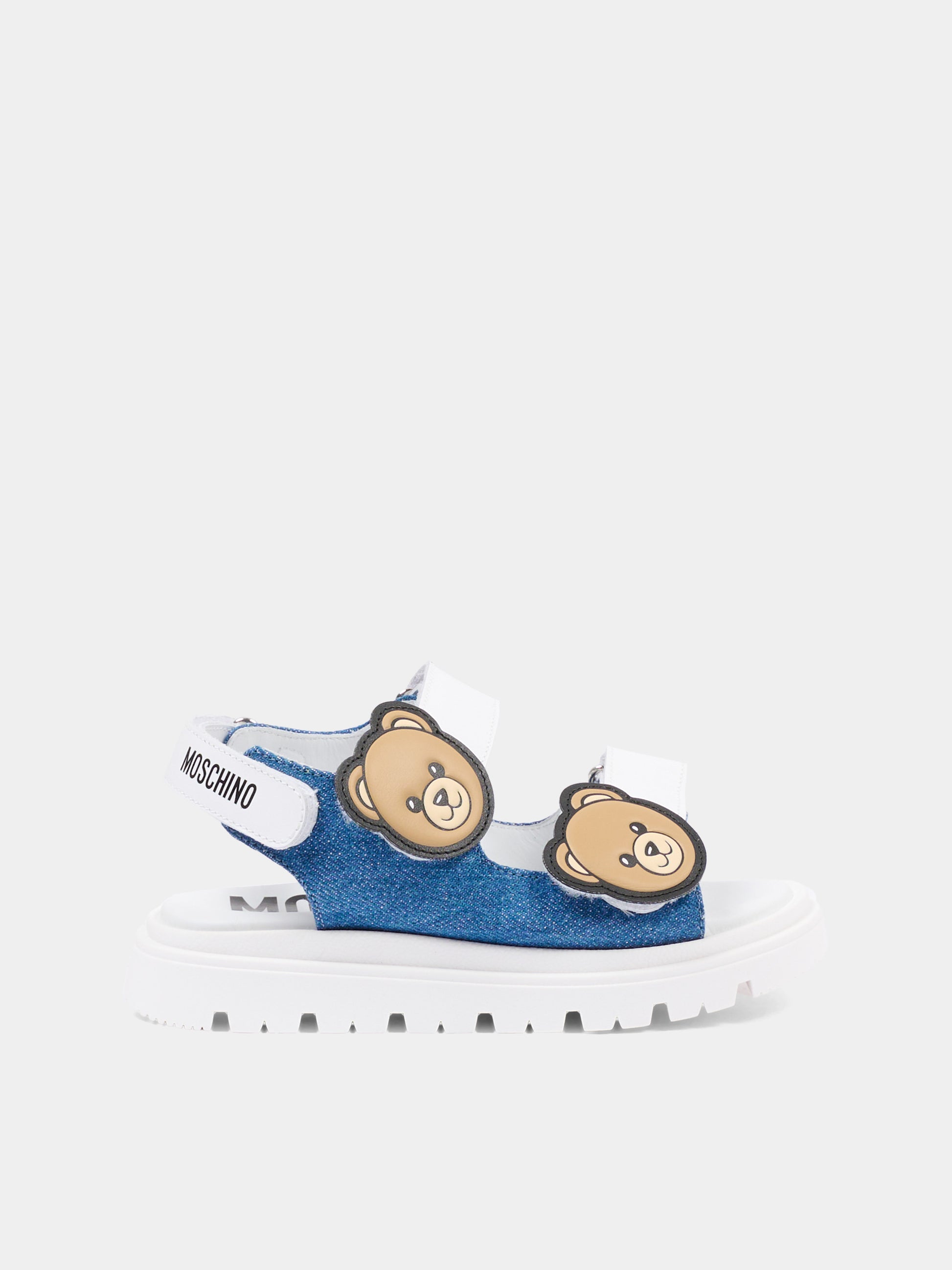 Sandali multicolor per bambini con teddy bear,Moschino Kids,83027 - VAR6