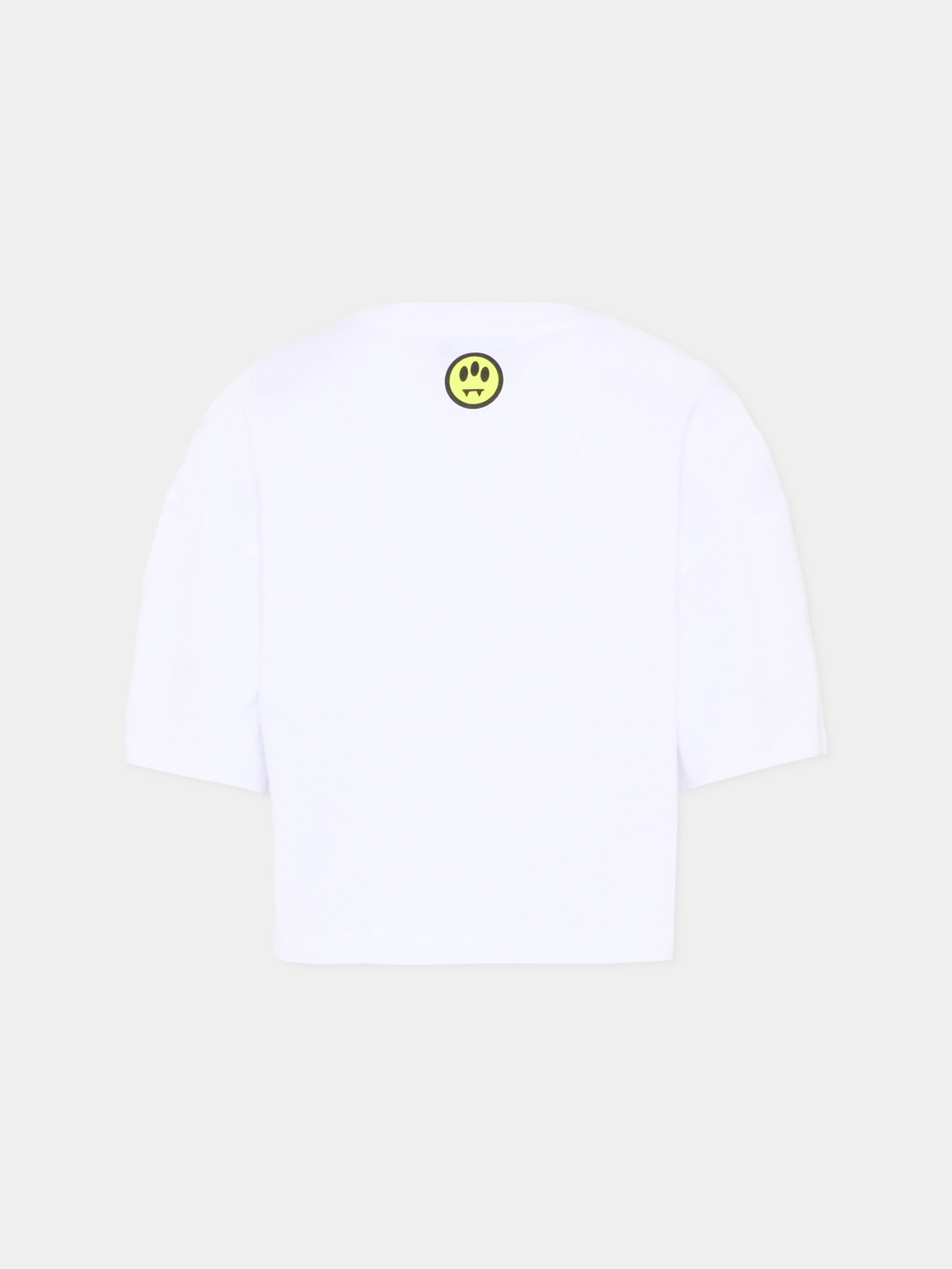 T-Shirt bianca per bambina con orsetto,Barrow,S6BKJGTH137 002