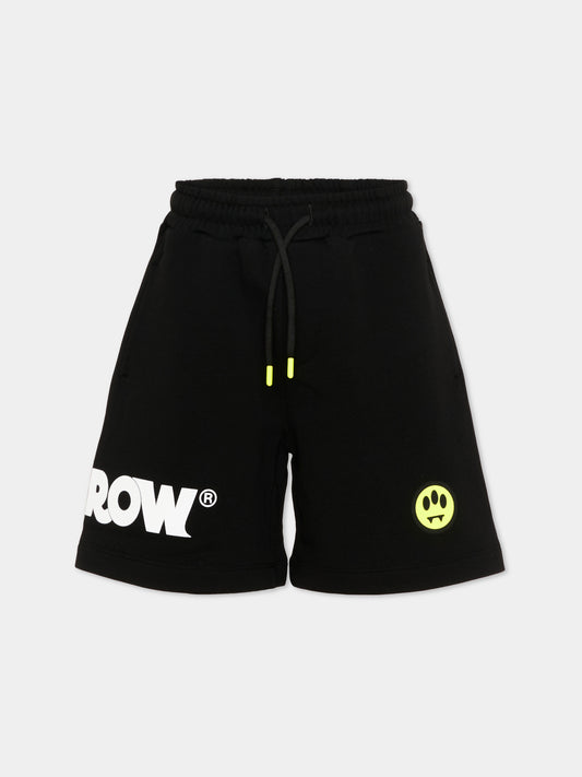 Shorts sportivi neri Barrow per bambini,Barrow,S6BKJUBE011 110