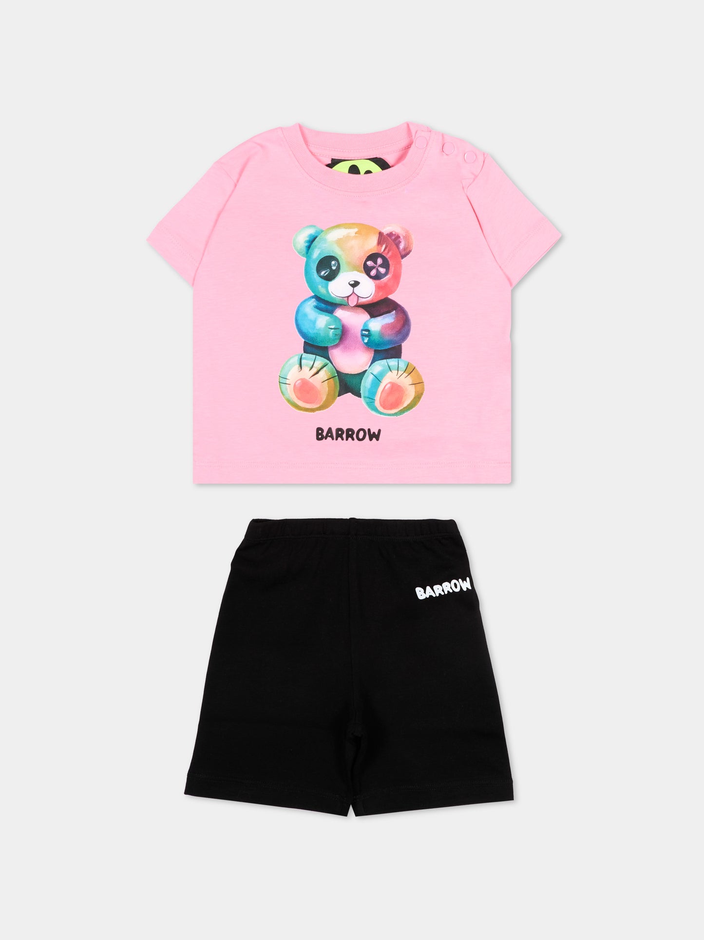 Completo sportivo rosa per neonata con Teddy Bear,Barrow,S6BKNGTL202 311/01