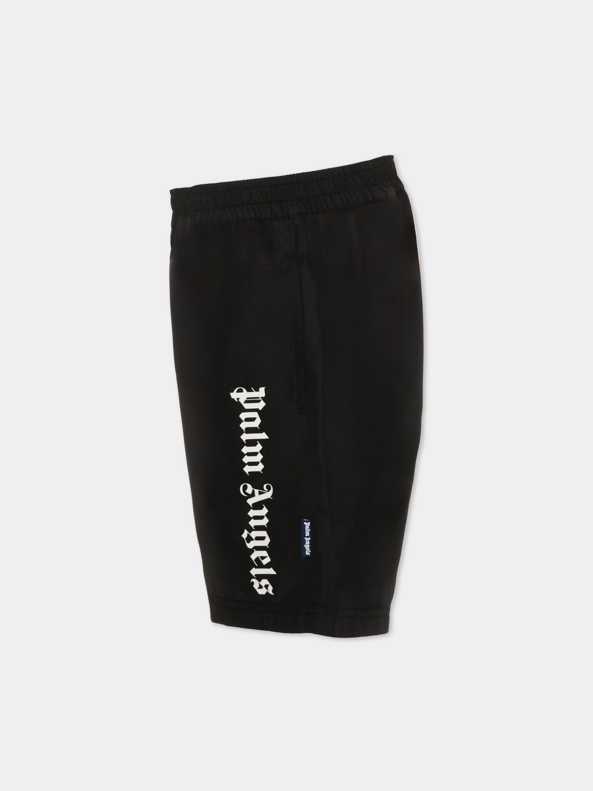 Boxer mare nero per bambino con logo,Palm Angels,PBFD003S26FAB001 110