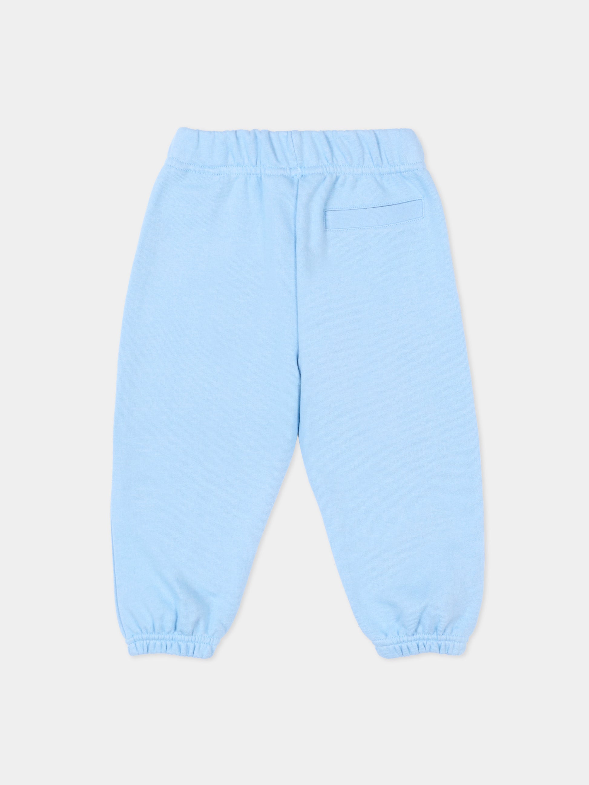 Pantaloni sportivi celeste per neonato con logo,Palm Angels,PBXD001S26FLE001 050