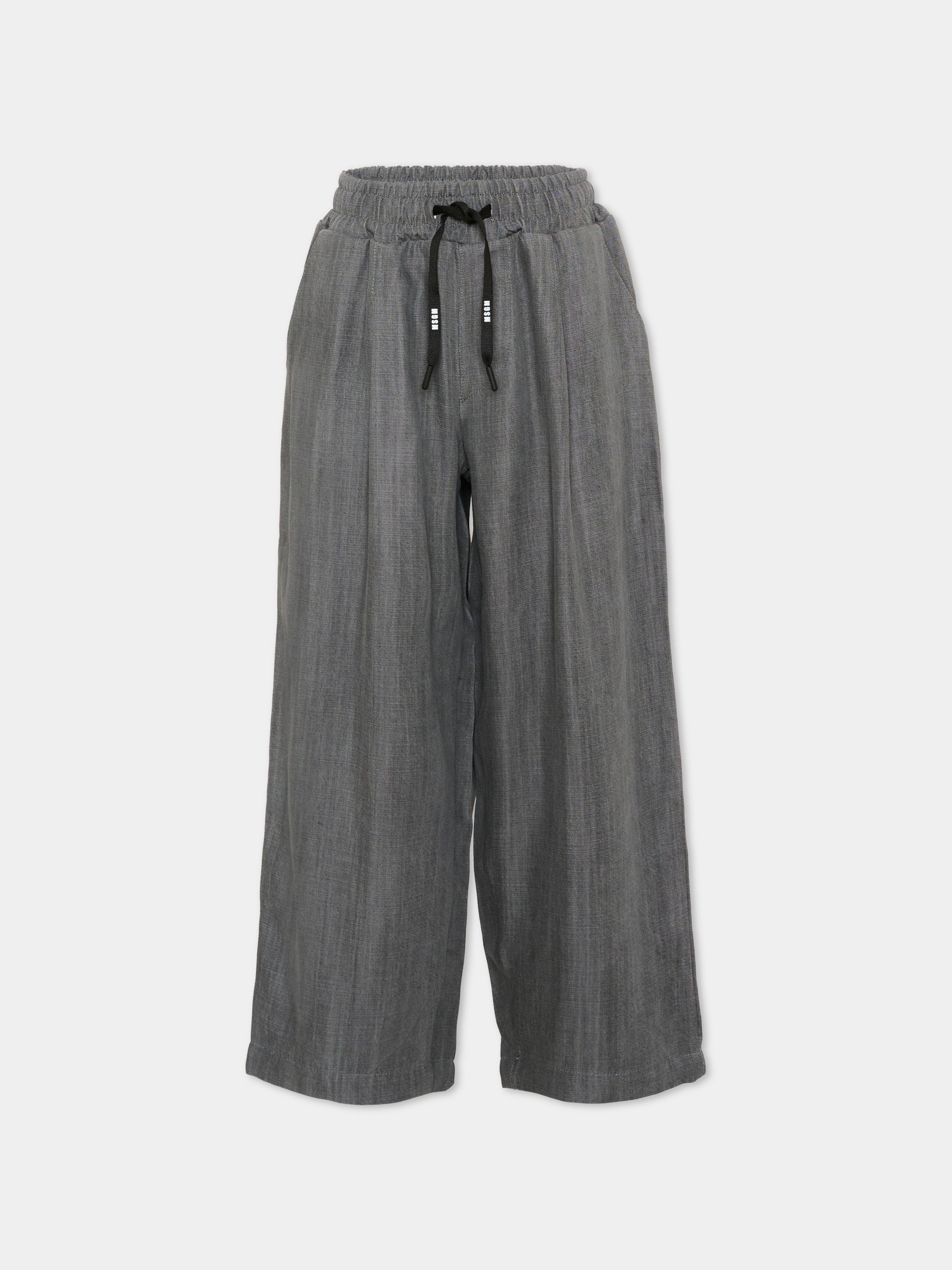 Pantaloni sportivi grigi per bambino,Msgm Kids,S6MSJBPA057 102