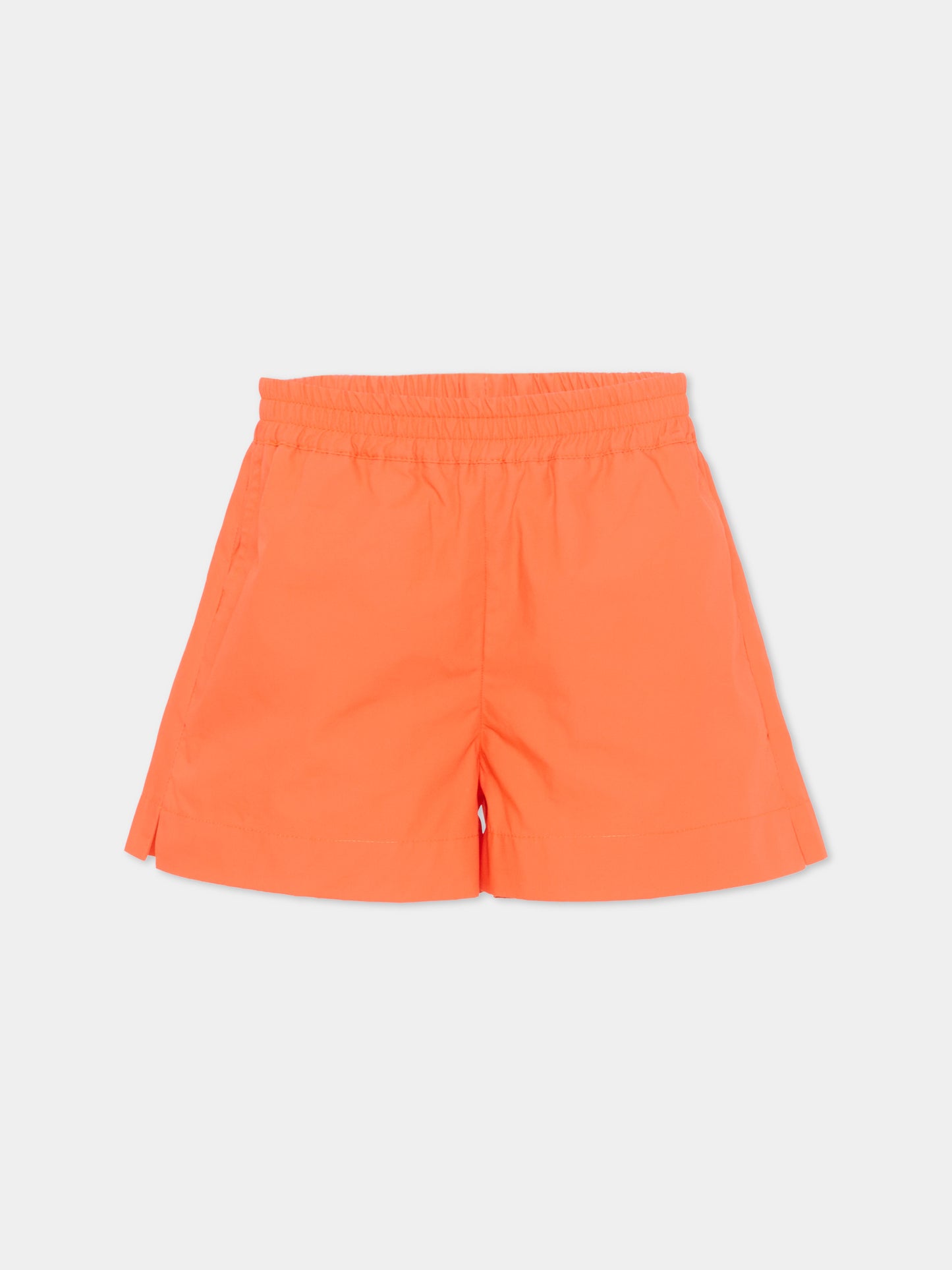 Shorts arancione per bambina con logo,Msgm Kids,S6MSJGSH098 MS074