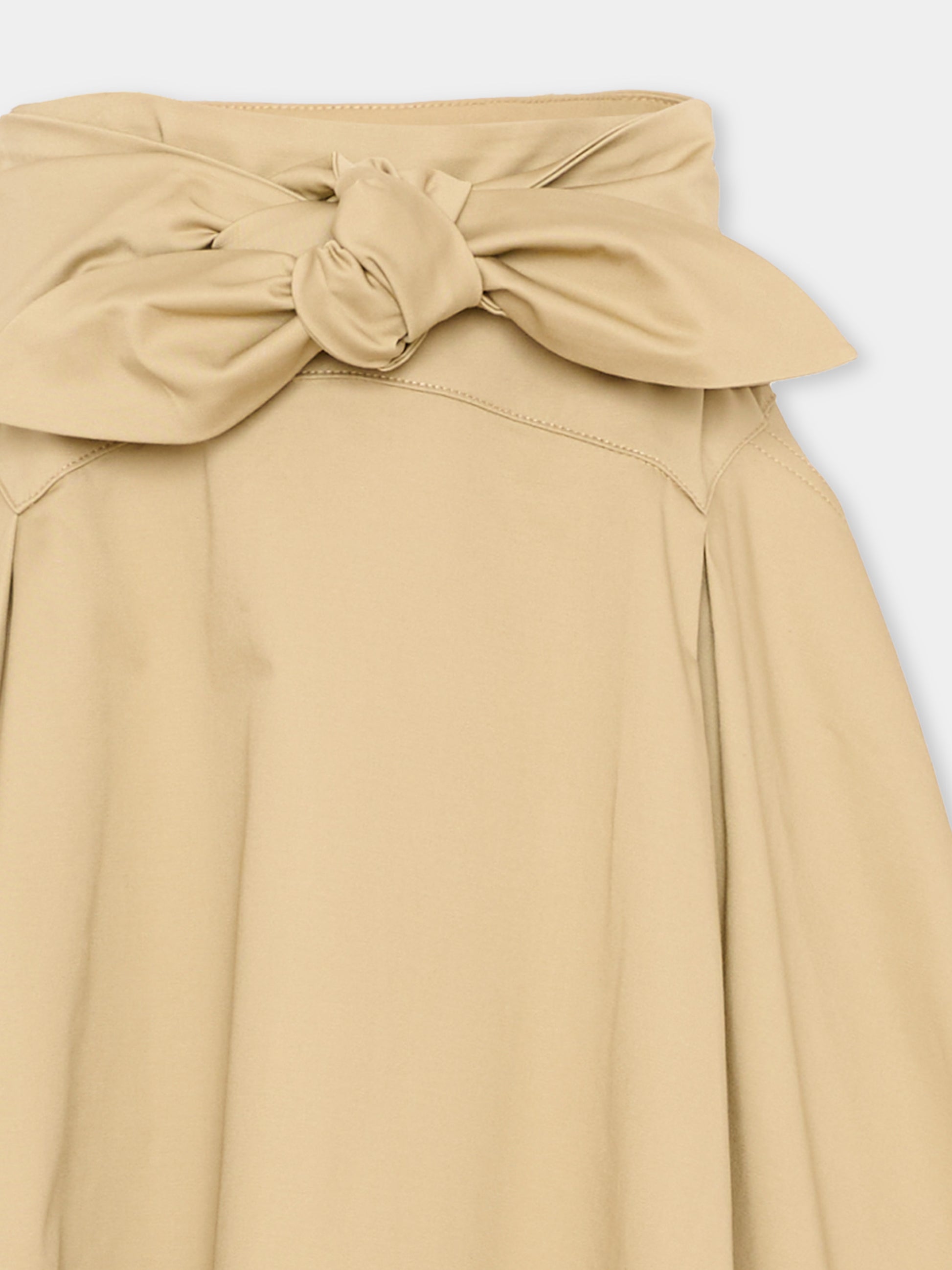 Gonna beige per bambina,Msgm Kids,S6MSJGSK131 015