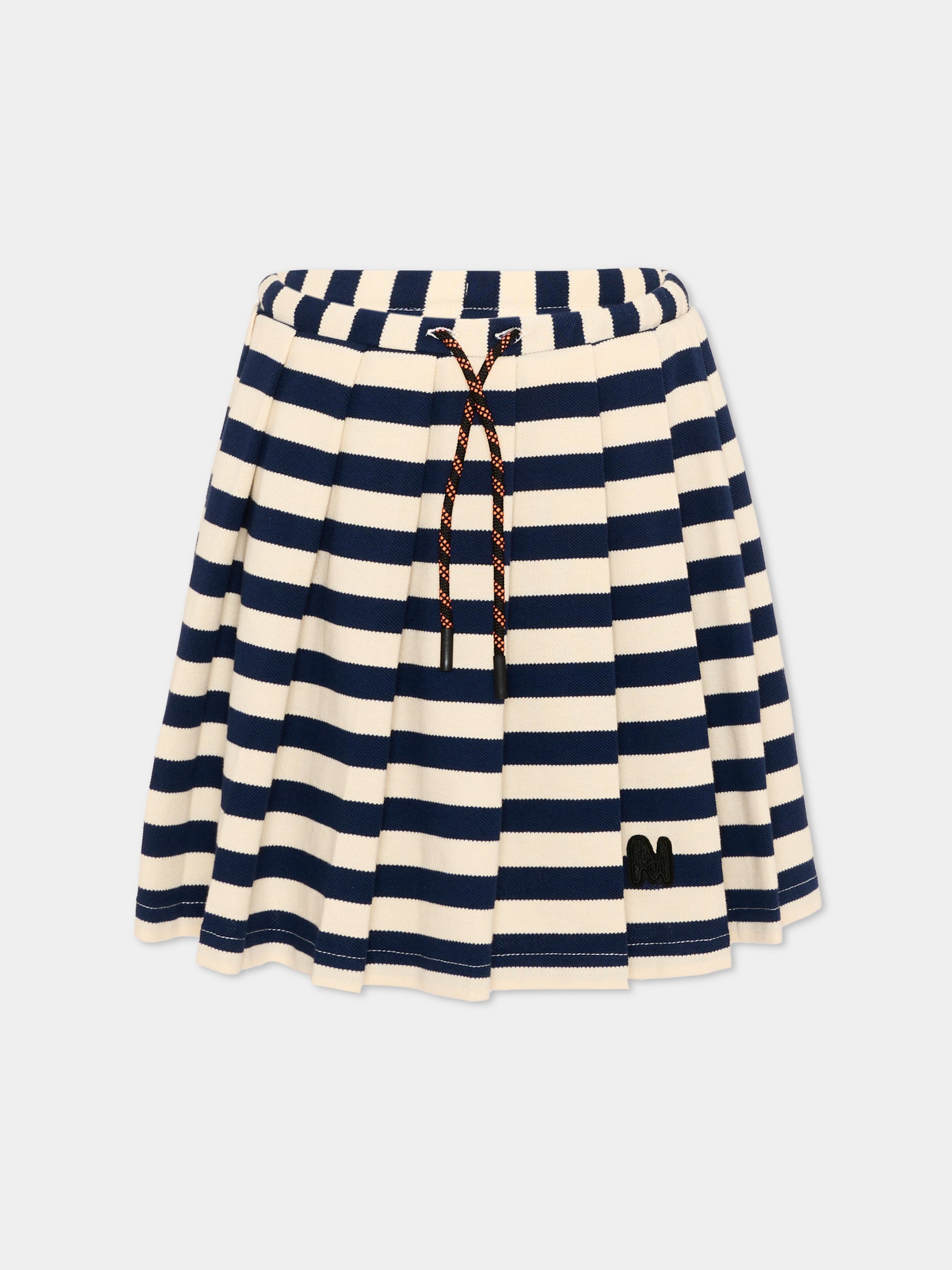 Gonna blu a righe per bambina,Msgm Kids,S6MSJGSK185 MS072