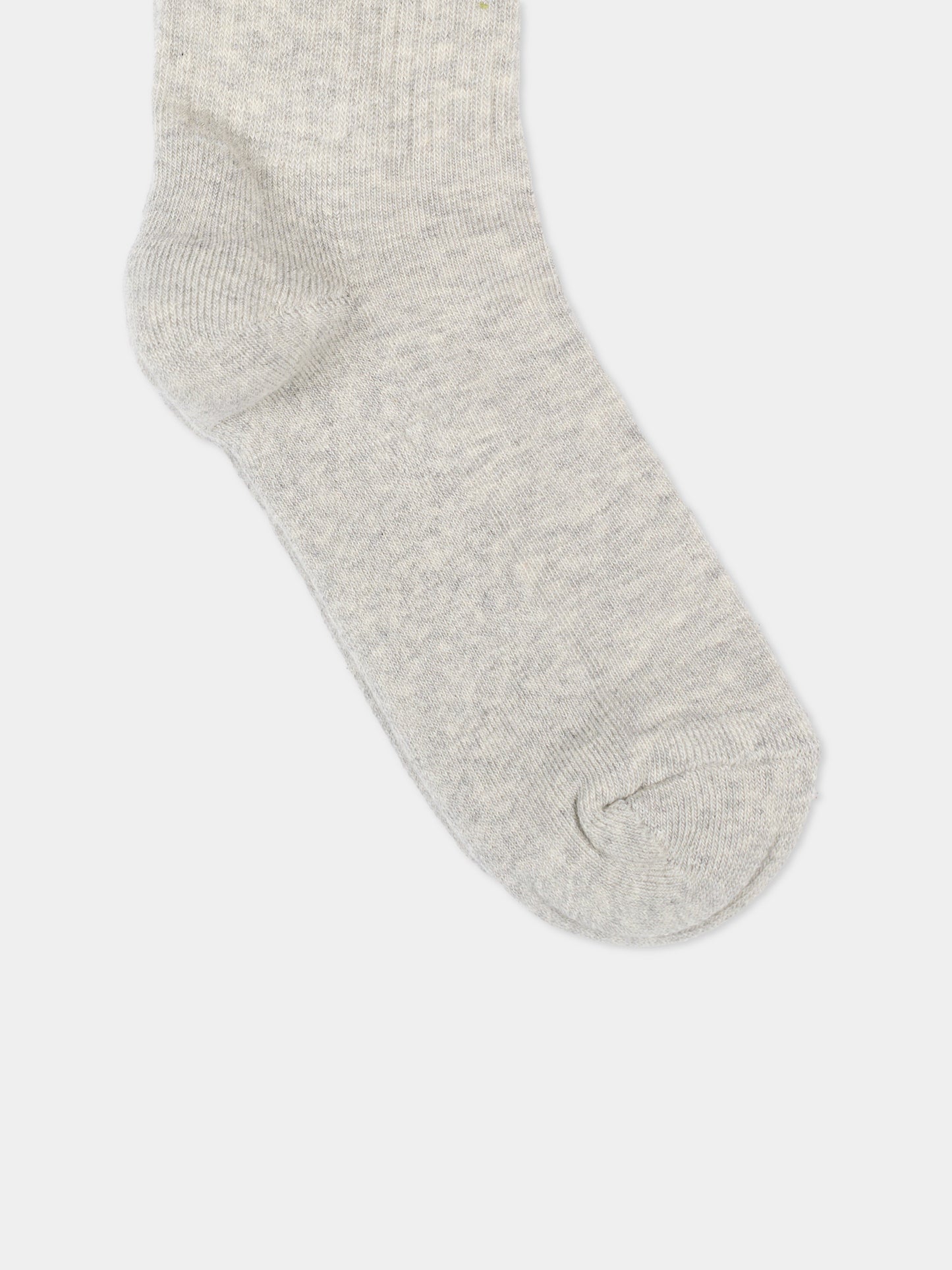 Calzini grigi per bambina con logo,Msgm Kids,S6MSJGSO032 271/02