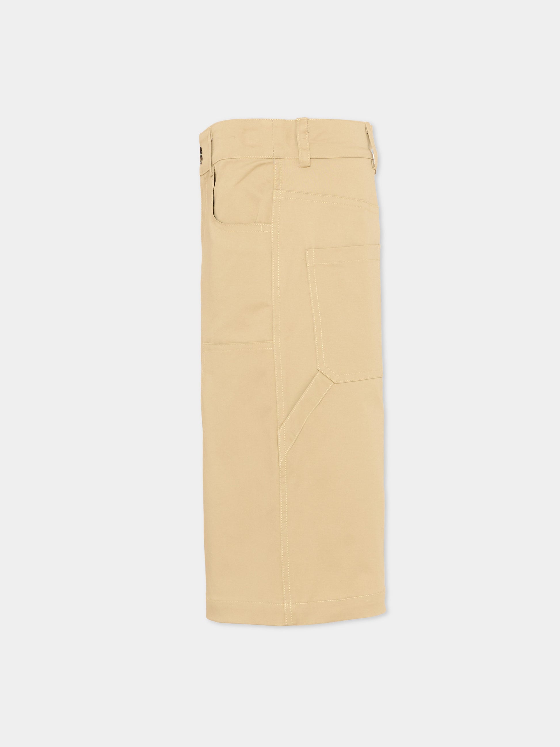 Shorts beige per bambini,Msgm Kids,S6MSJUBE130 015