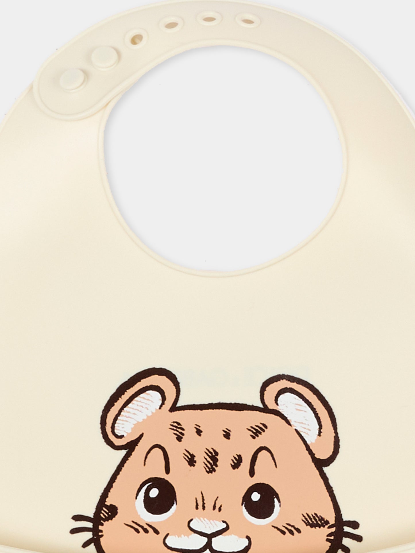 Bavaglino beige per neonata con logo,Dolce & Gabbana Kids,LN5H41 G7PZV W3789