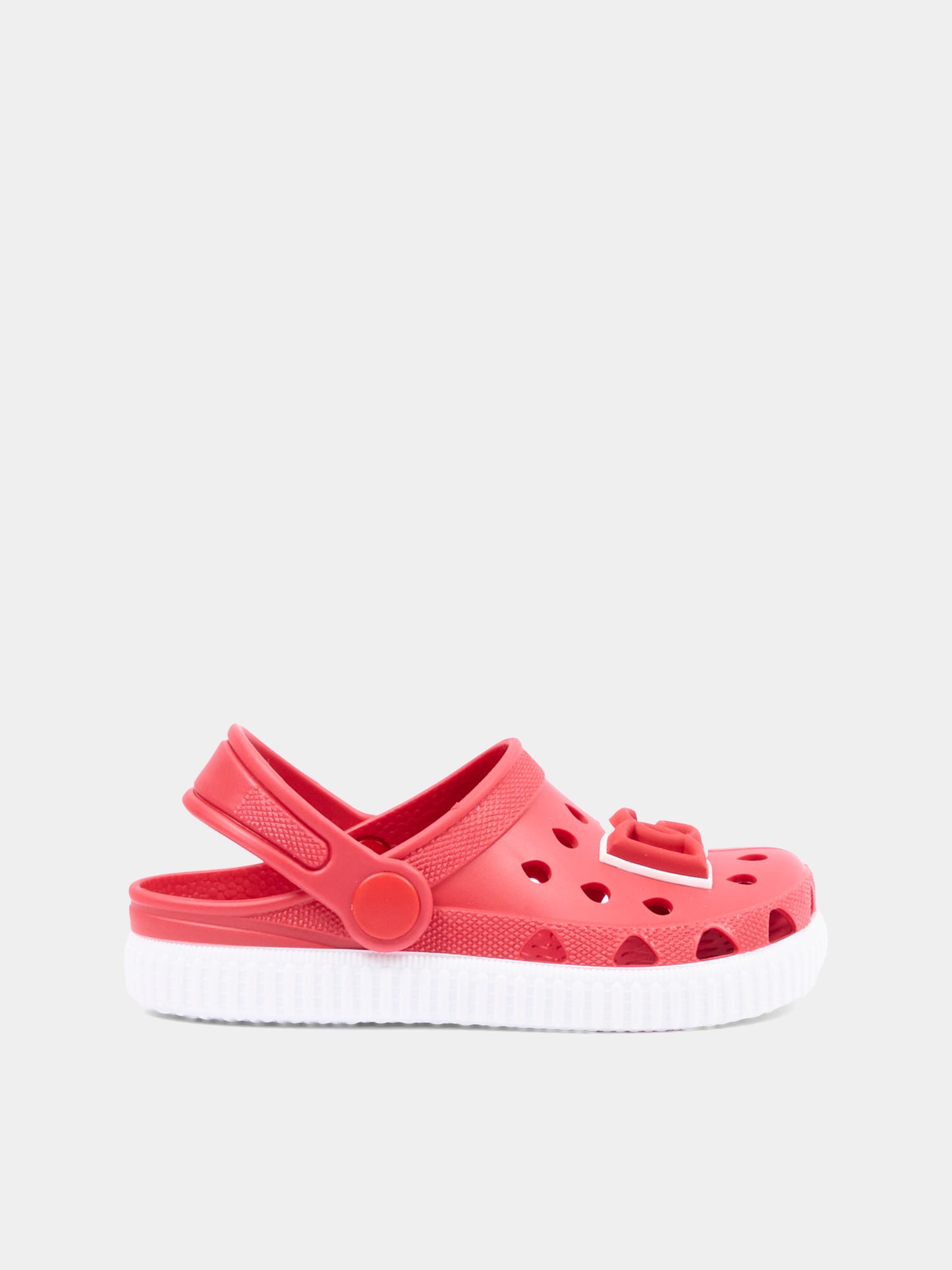 Sabot rossi per bambini con logo,Dolce & Gabbana Kids,DN0213 AT079 80303