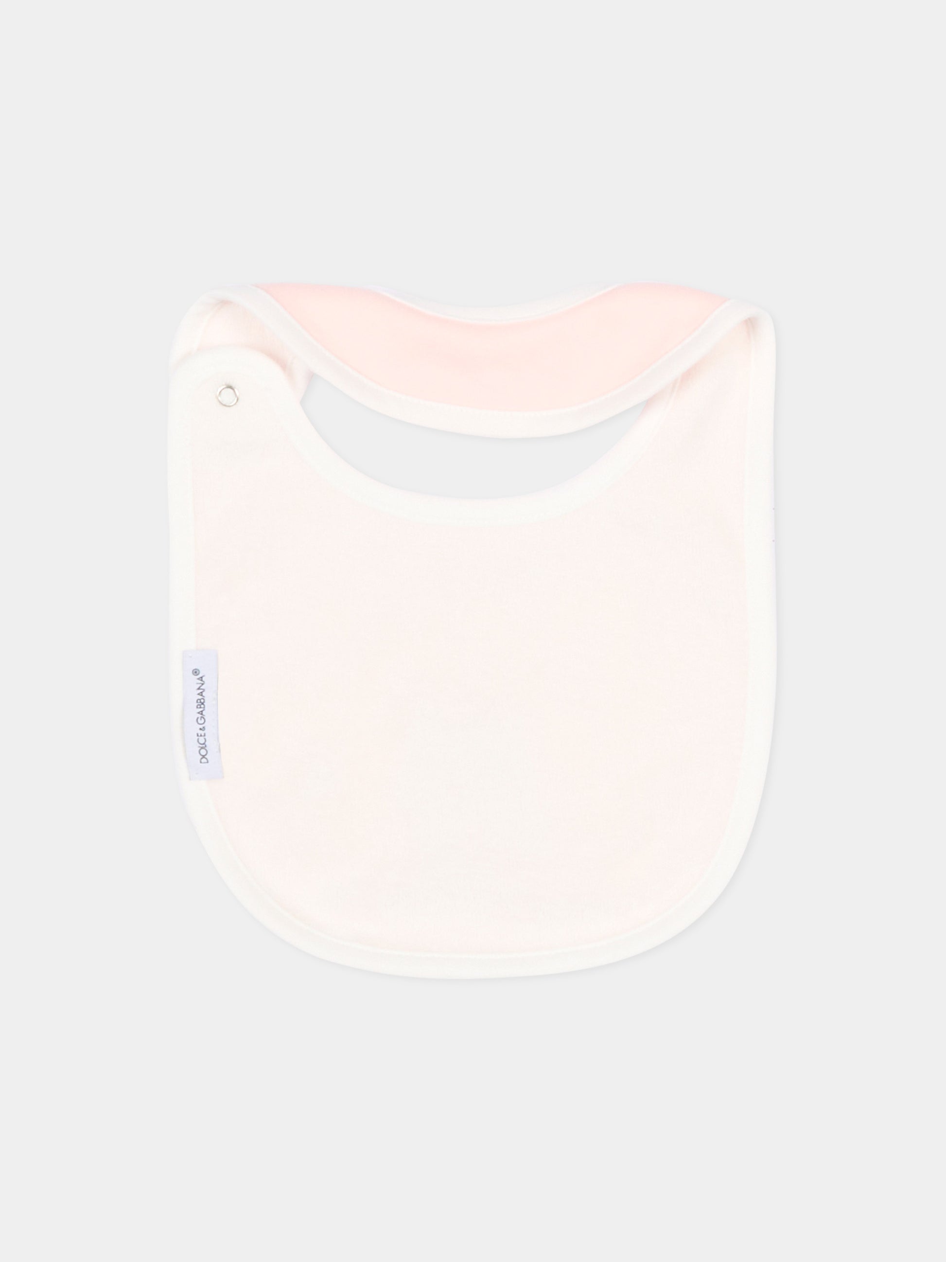 Set tutina rosa per neonata con logo,Dolce & Gabbana Kids,L2JO4T G7PNO S9000