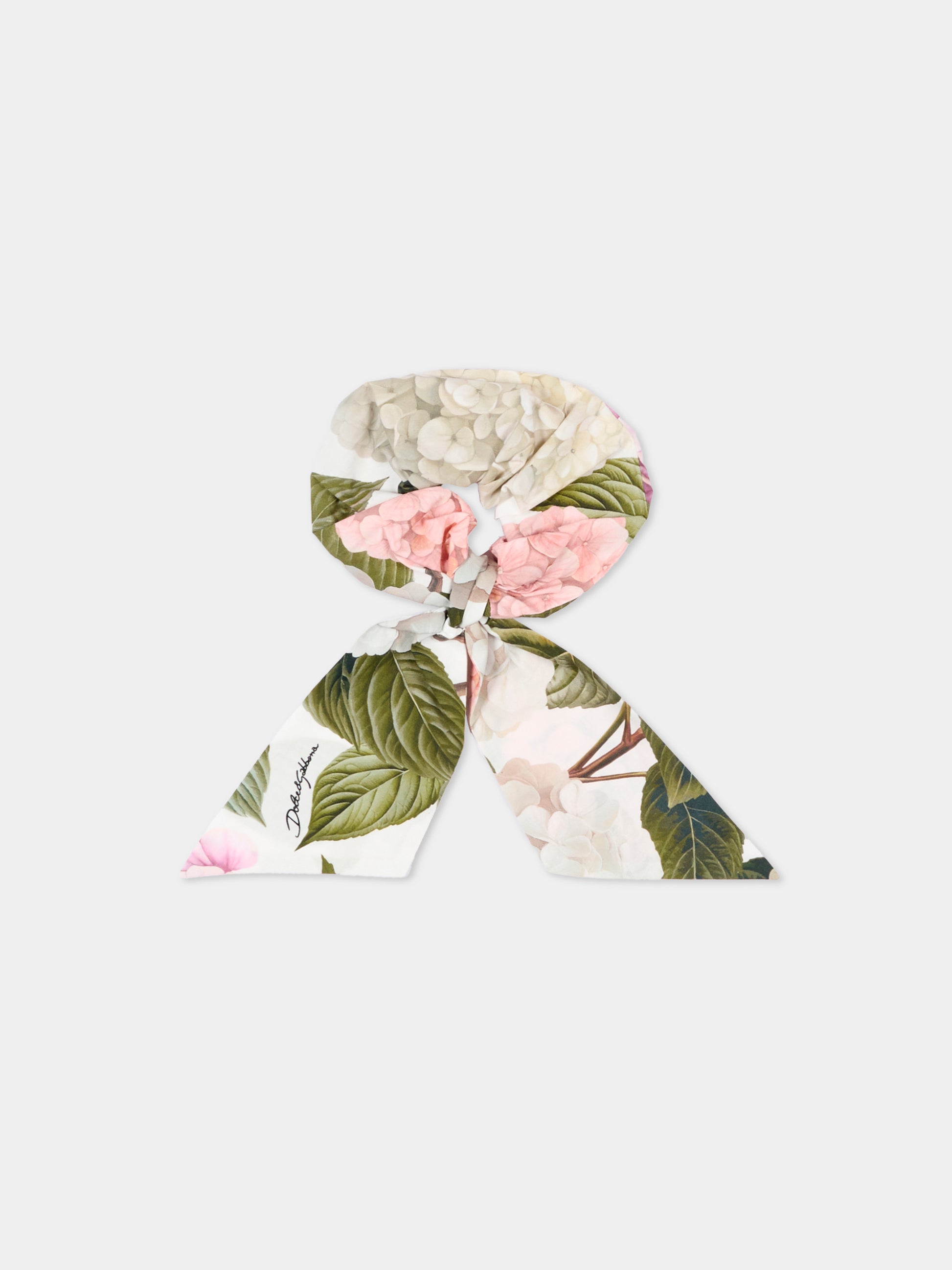 Elastico multicolor per bambina floreale,Dolce & Gabbana Kids,LB7A19 HS5T6 HA5XG