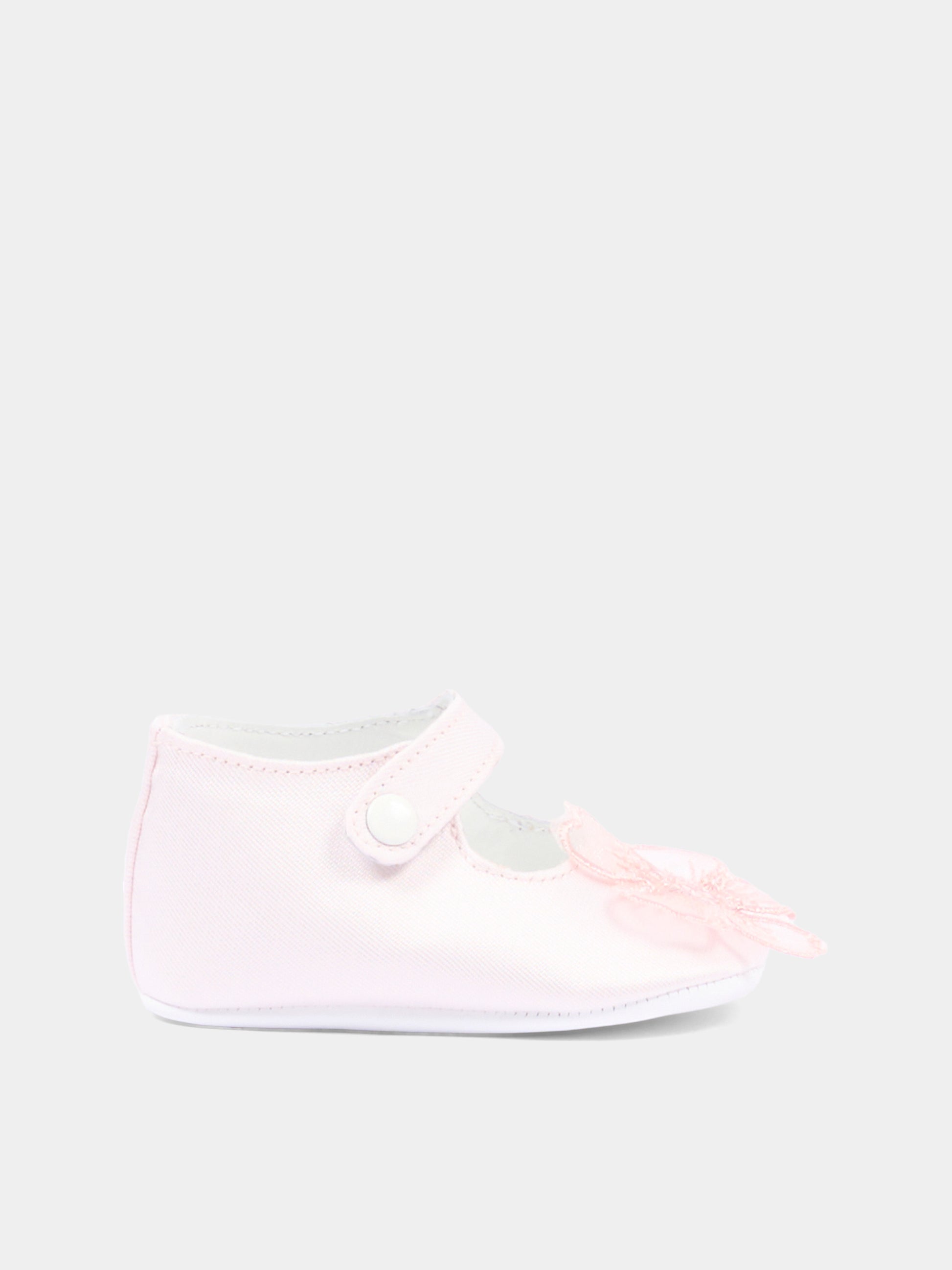 Ballerine rosa per neonata con fiore,Simonetta,SY0016-S0251 515