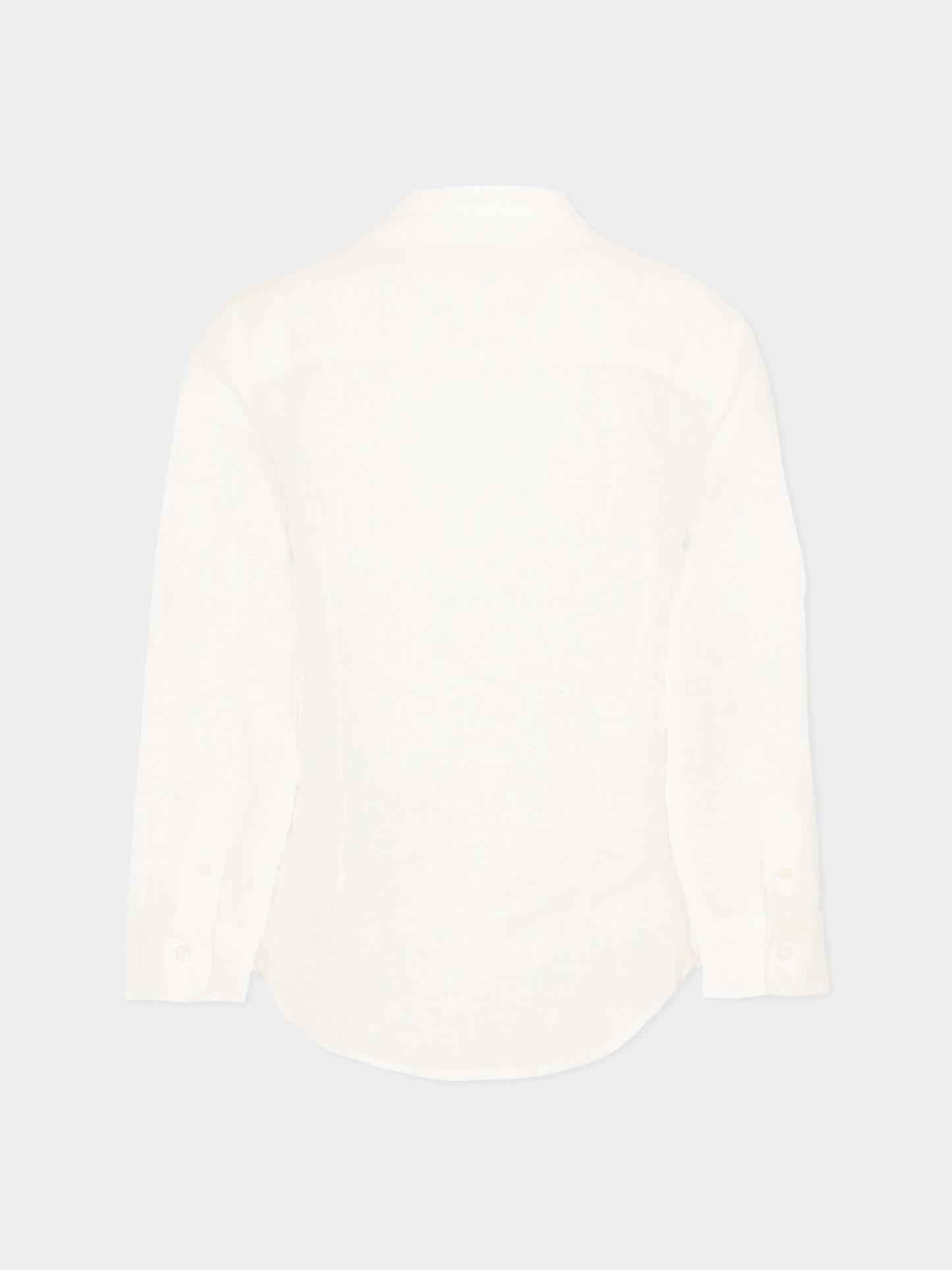 Camicia avorio in lino per bambino,Fay Kids,FY5P20 Z3681 101