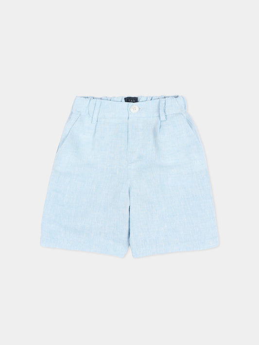 Shorts celeste per neonato,Fay Kids,FY6579 I0318 607
