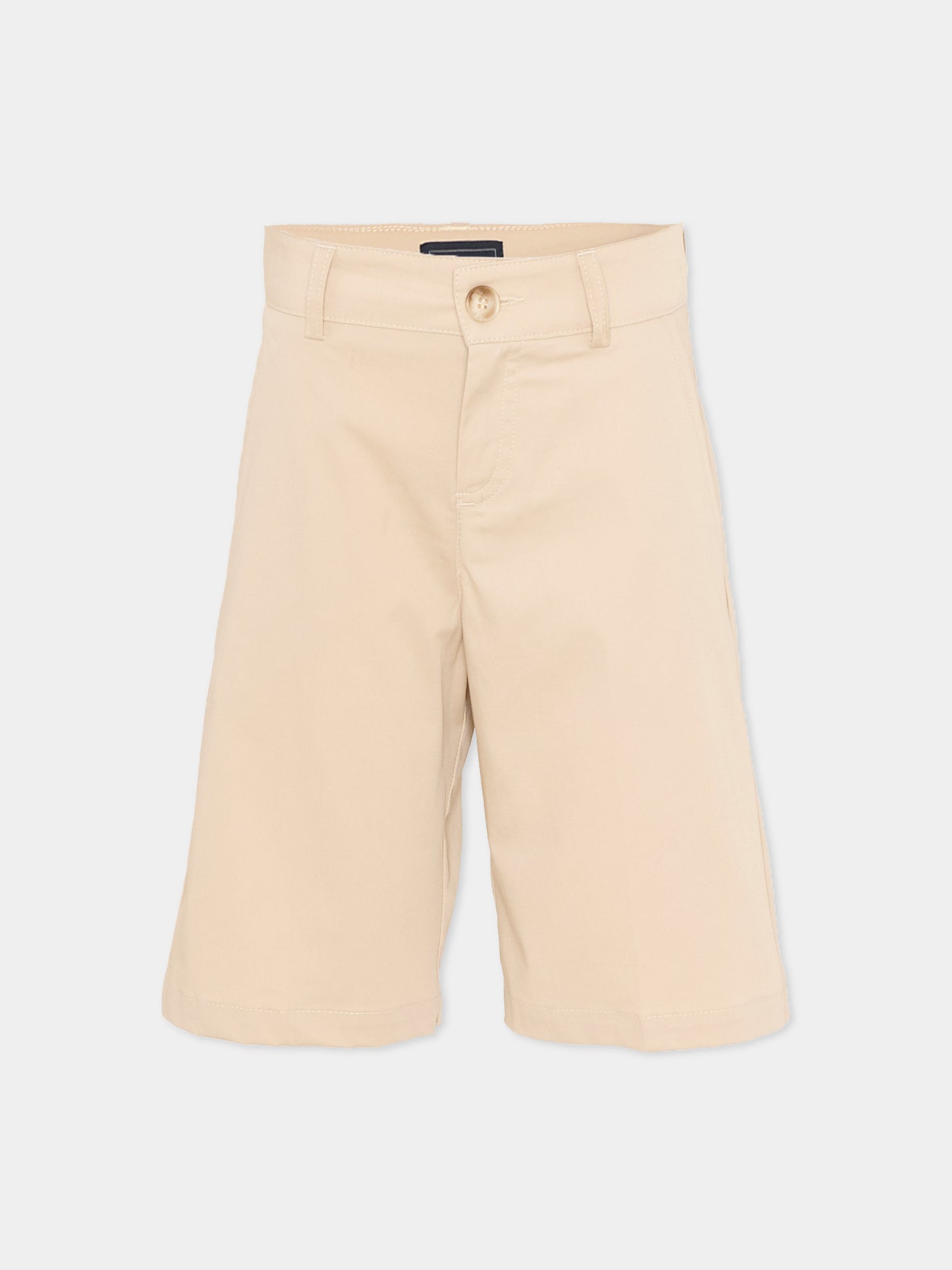 Shorts beige per bambino con logo,Fay Kids,FY6P99 G0019 108