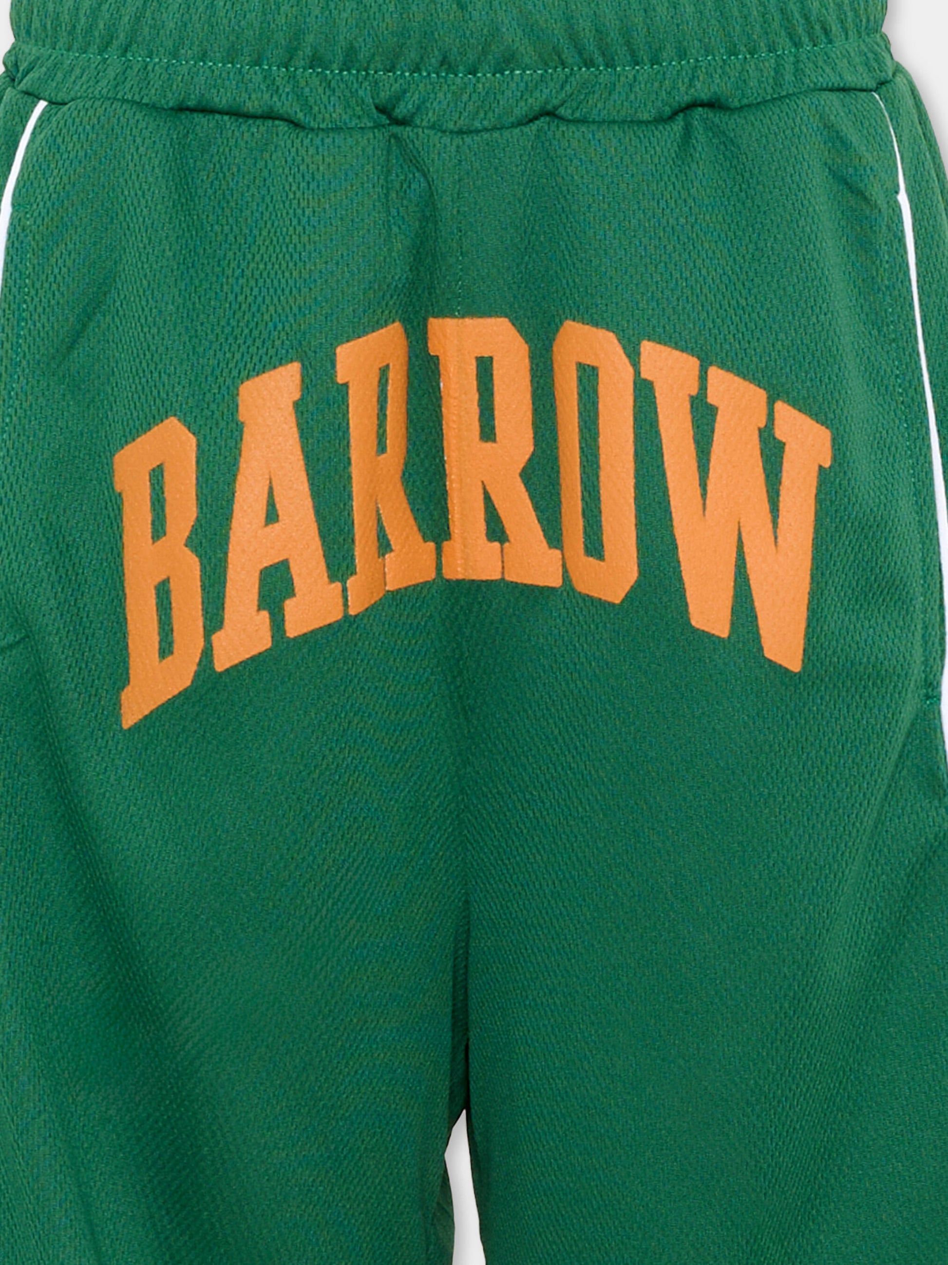 Shorts sportivi verdi Barrow per bambino,Barrow,S6BKJUBE108 080