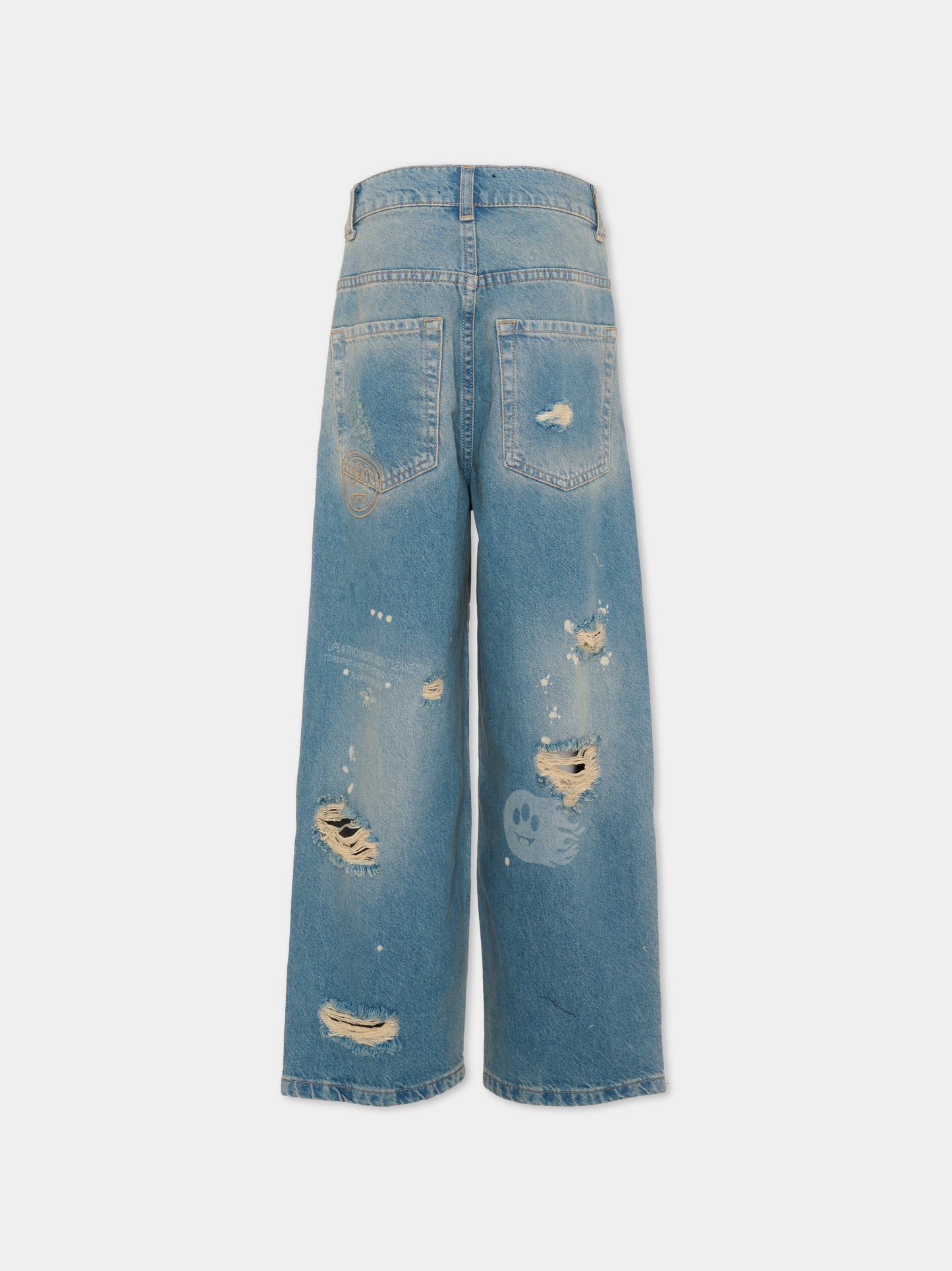 Jeans denim per bambini con strappi,Barrow,S6BKJUDP107 126
