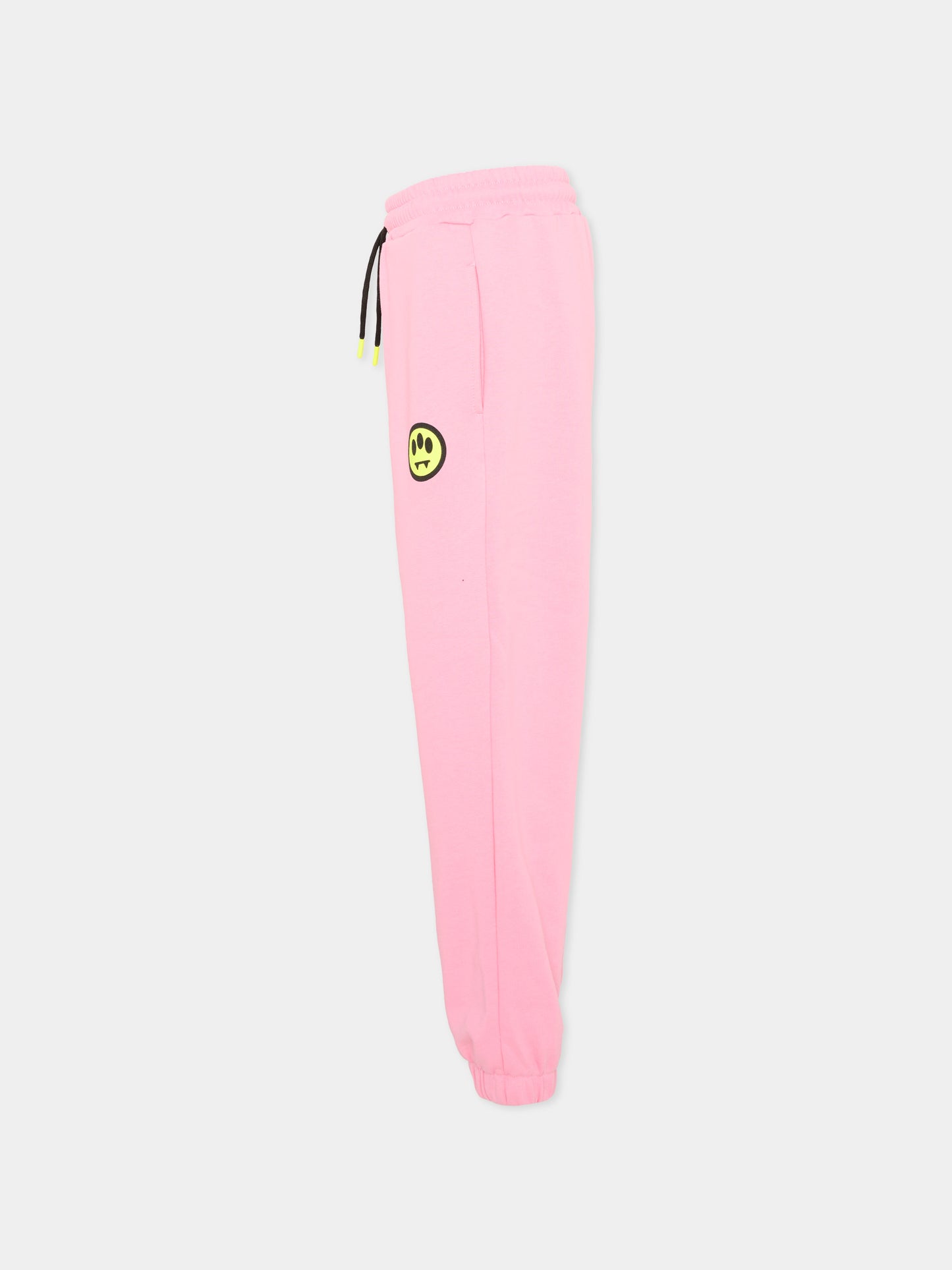 Pantaloni sportivi rosa per bambina con smile,Barrow,S6BKJUFP015 BW311