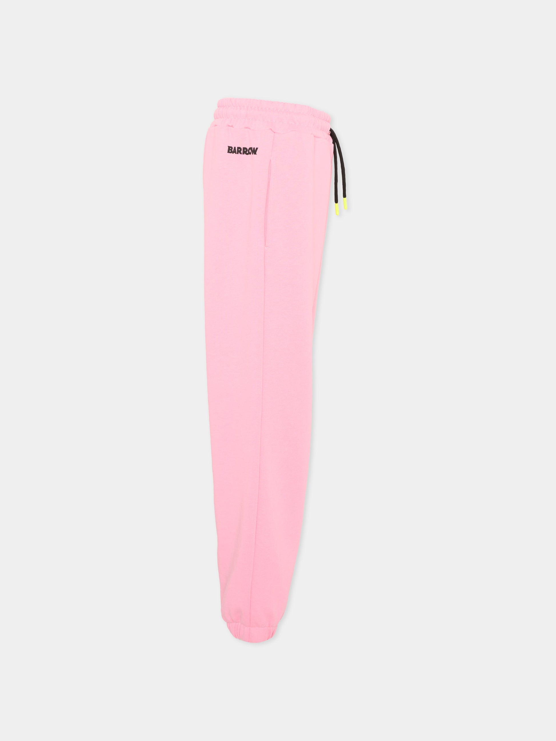 Pantaloni sportivi rosa per bambina con smile,Barrow,S6BKJUFP015 BW311