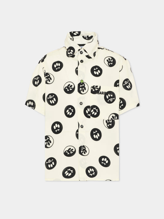 Camicia avorio per bambino con smile,Barrow,S6BKJUSI050 013