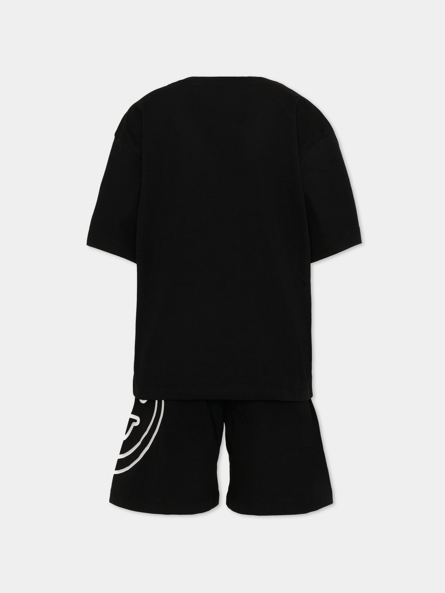 Completo sportivo nero per bambino con logo,Barrow,S6BKJUTB030 110