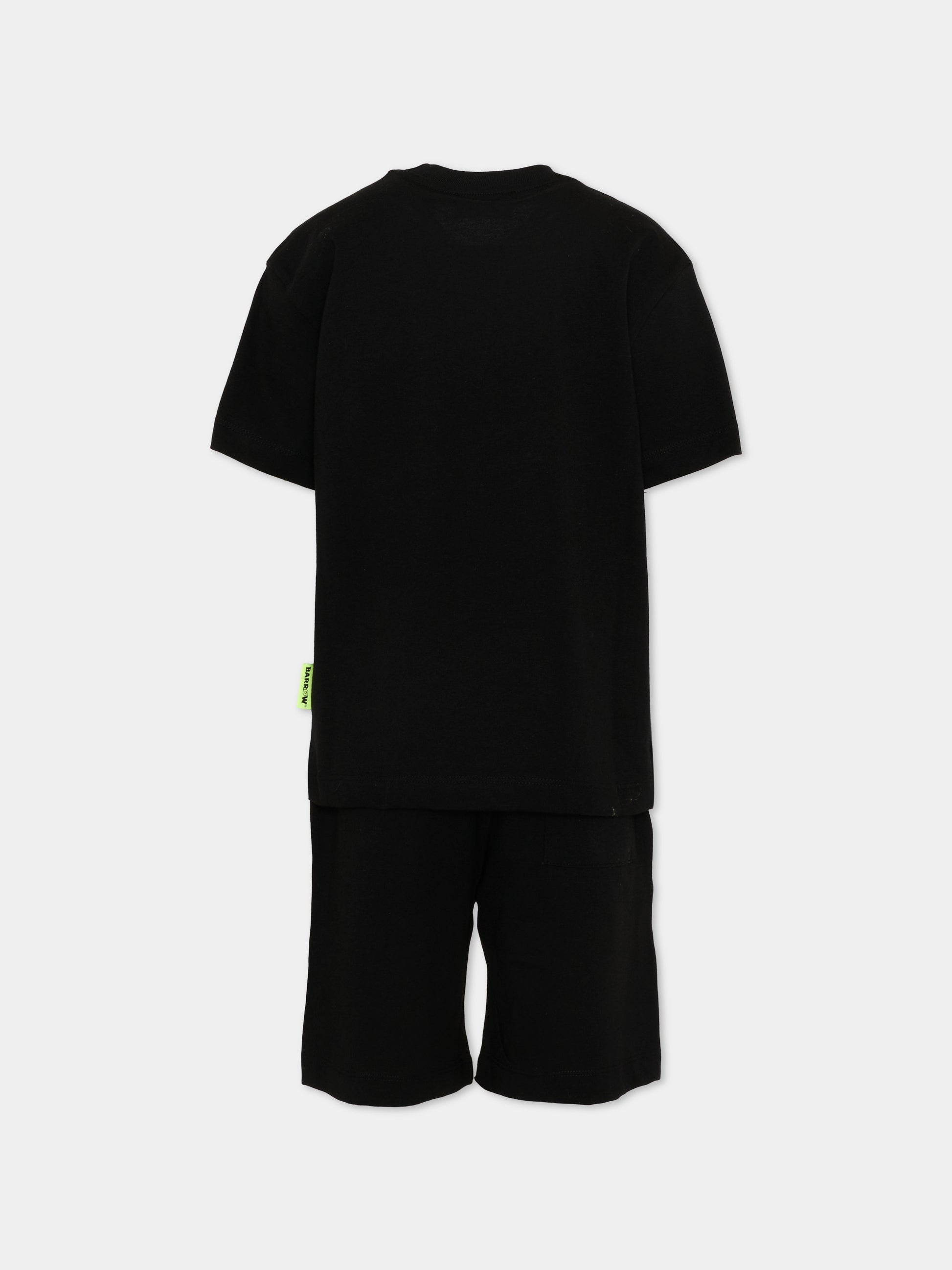 Completo sportivo nero per bambino con orsetto,Barrow,S6BKJUTB101 110