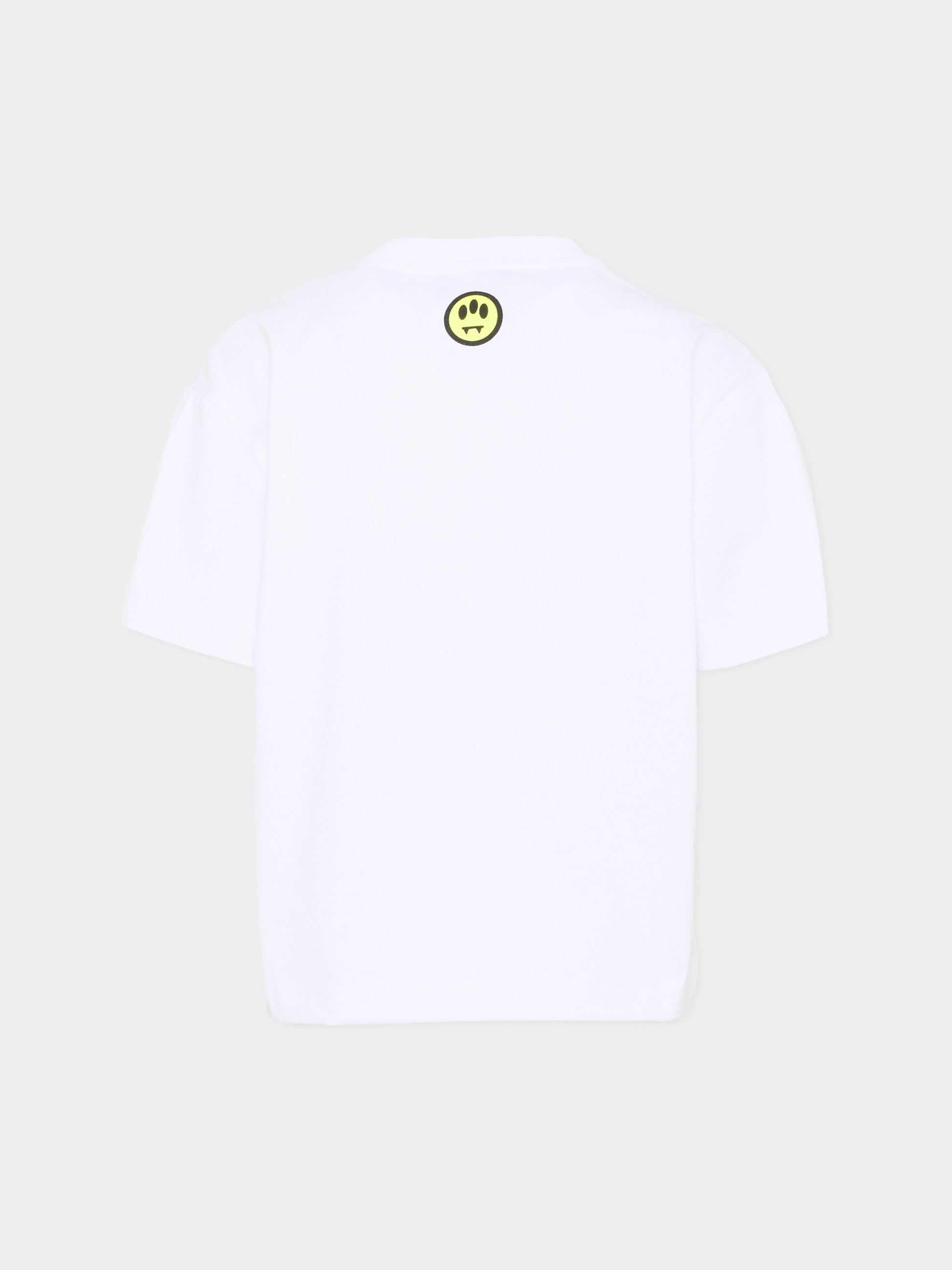 T-Shirt bianca per bambino con stampa orsetto,Barrow,S6BKJUTH065 002