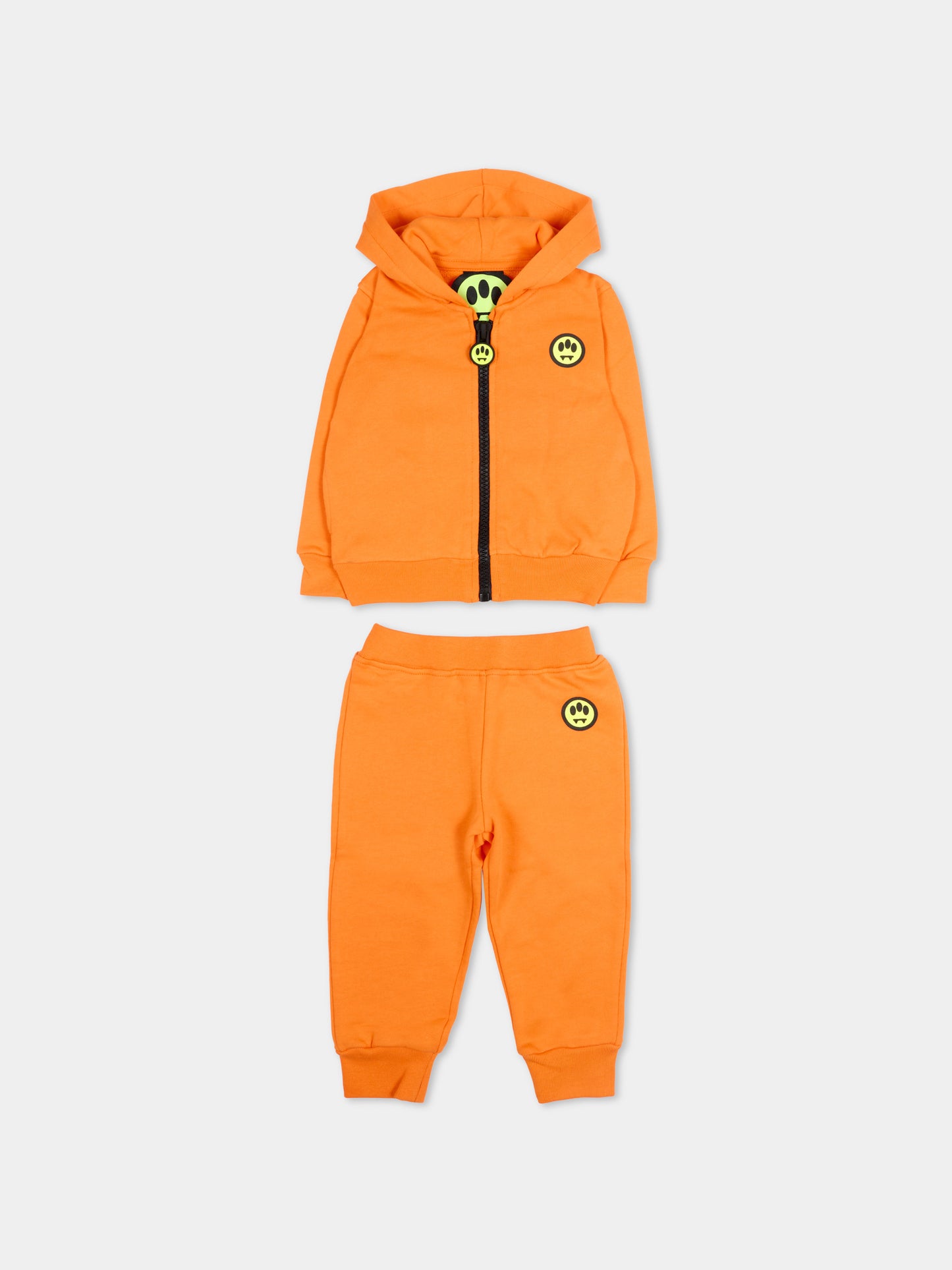 Completo sportivo arancione per neonato con logo,Barrow,S6BKUNSF190 BW315