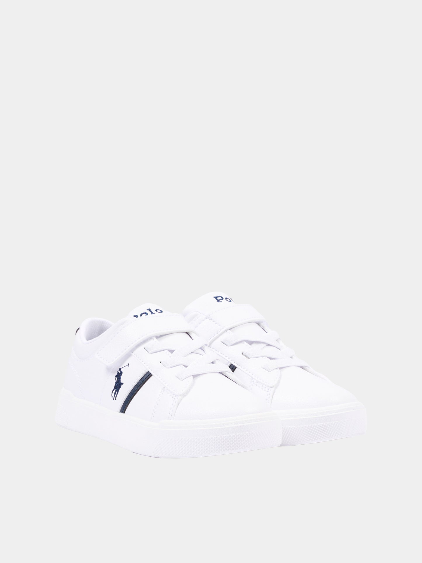 Sneakers bianche per bambino con Polo Pony,Ralph Lauren Kids,RL01268100