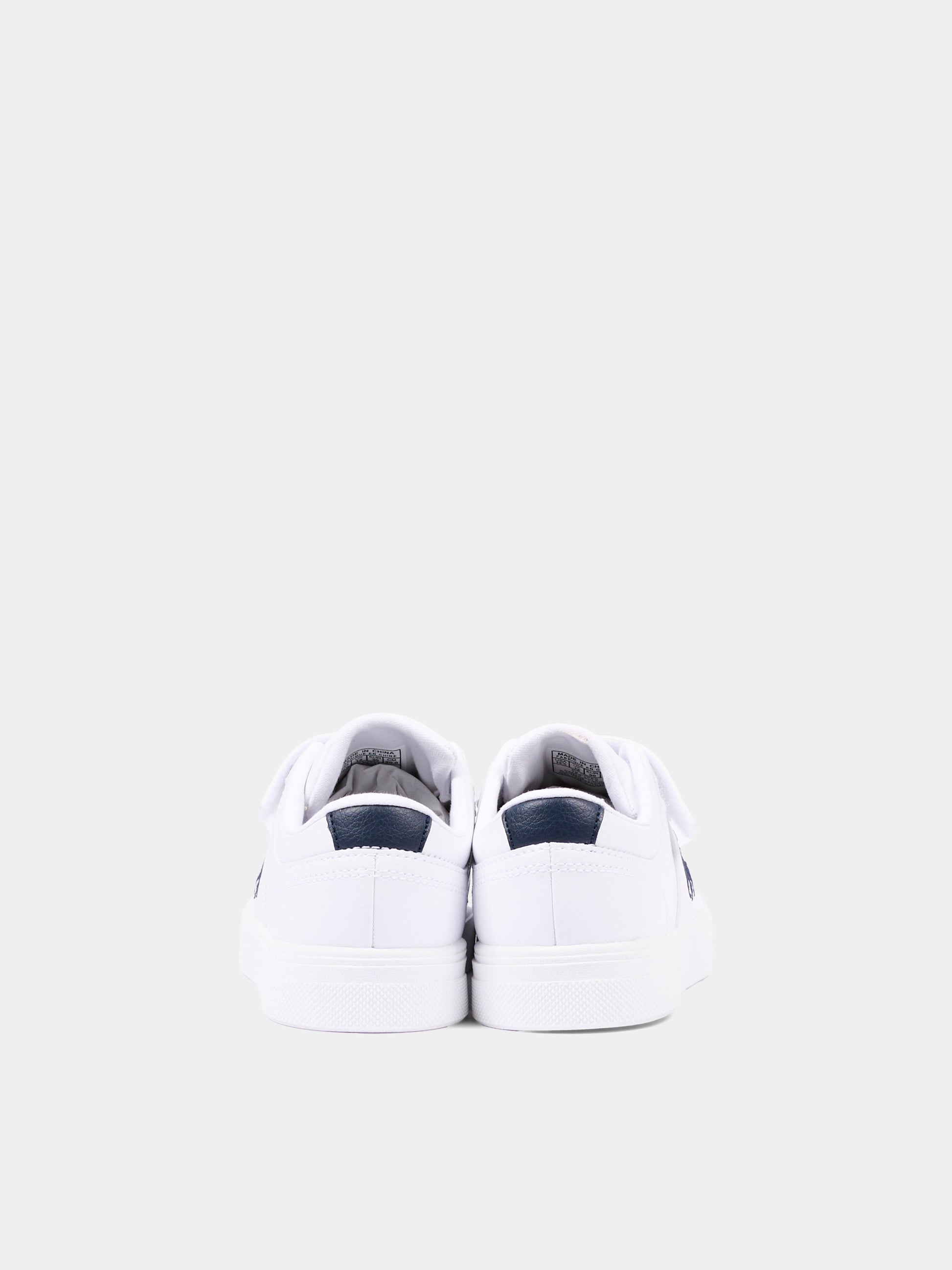 Sneakers bianche per bambino con Polo Pony,Ralph Lauren Kids,RL01268100