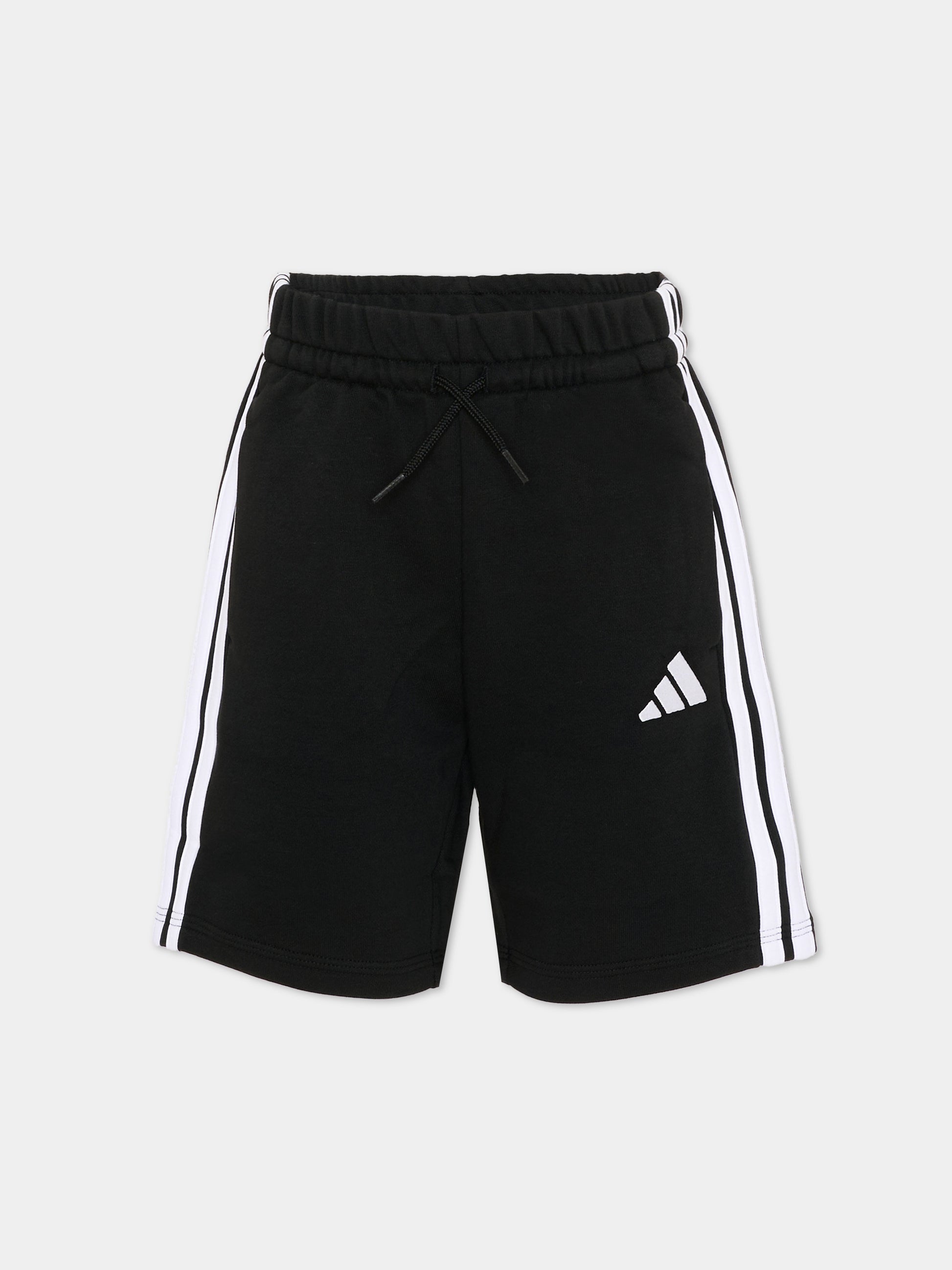 Shorts sportivi neri per bambini con logo,Adidas,JM0902