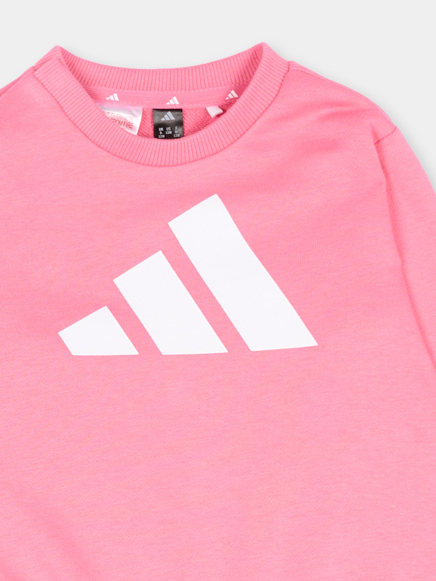 Completo sportivo rosa per neonata con logo,Adidas,JW2462