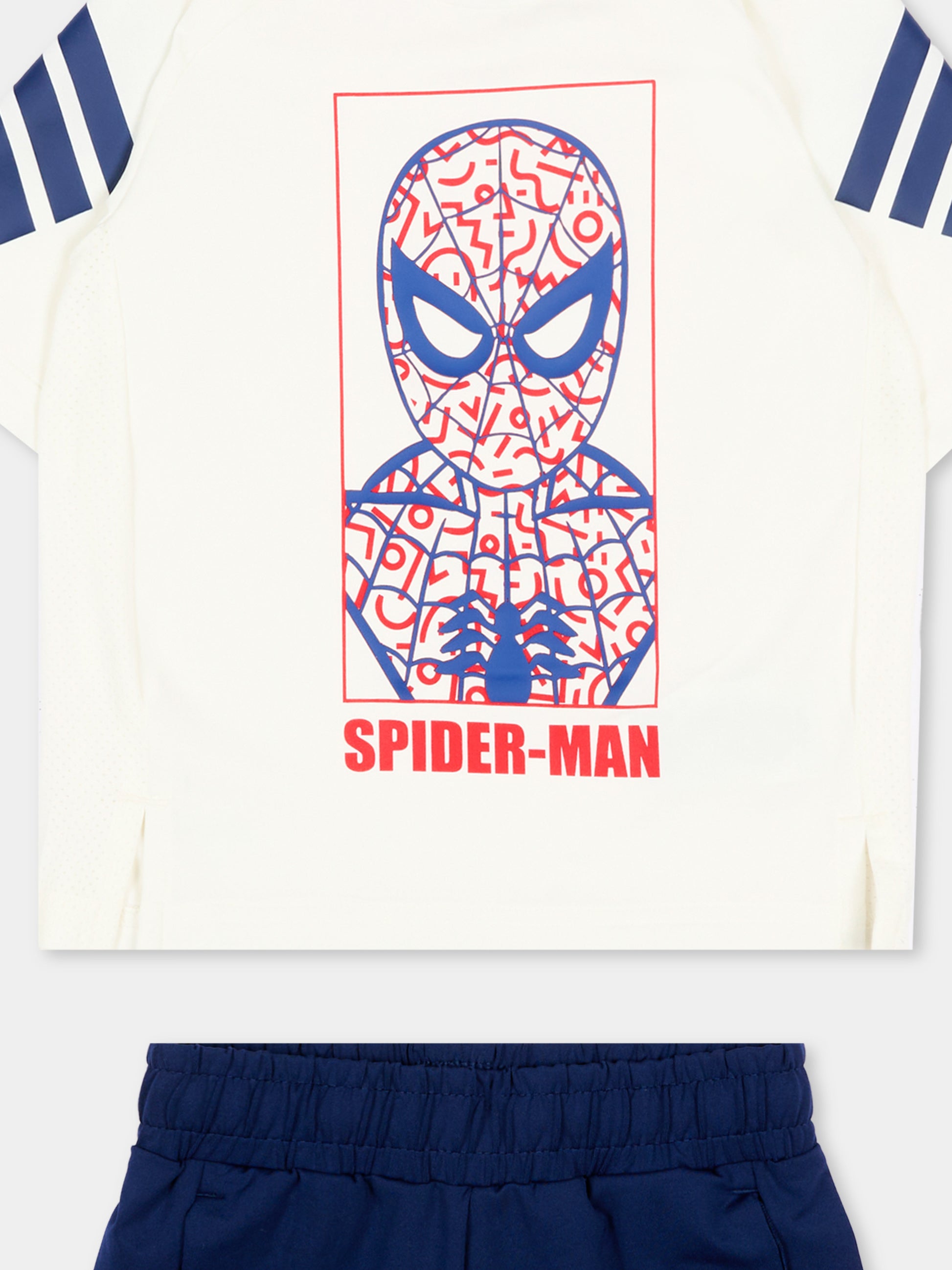 Completo sportivo multicolor per neonato con Spider-Man,Adidas,JZ3544