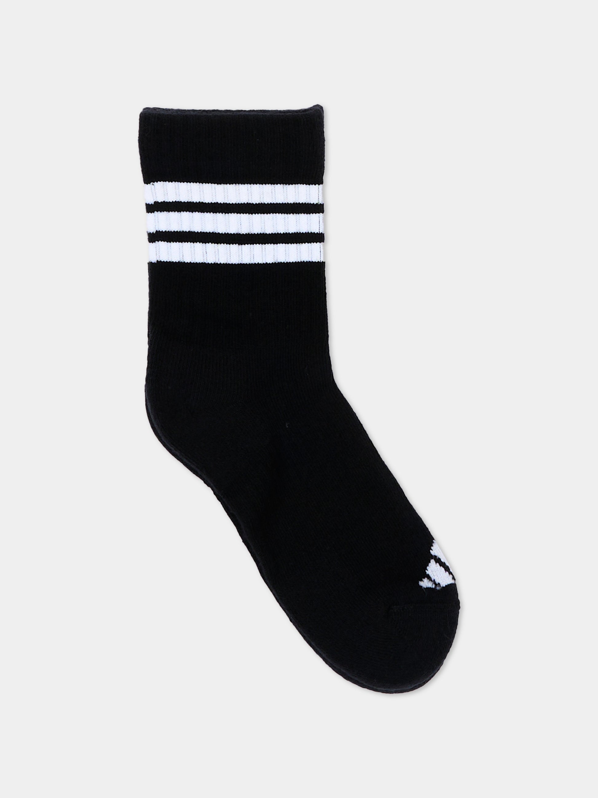 Calzini neri per bambini con logo,Adidas,KD1719