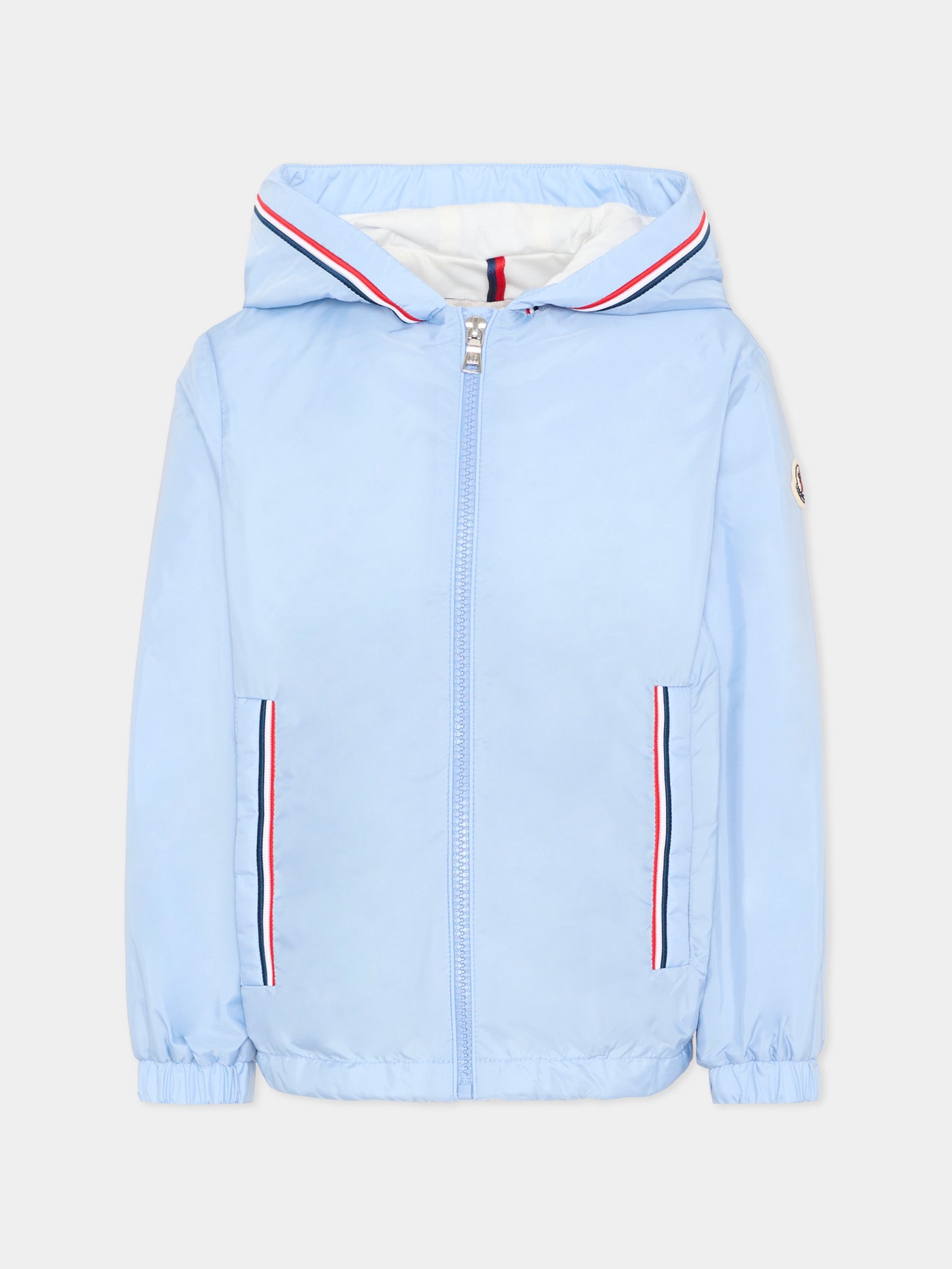 Giacca a vento celeste Granduc per bambino,Moncler Kids,L1954 1A00087 53A5E 71A