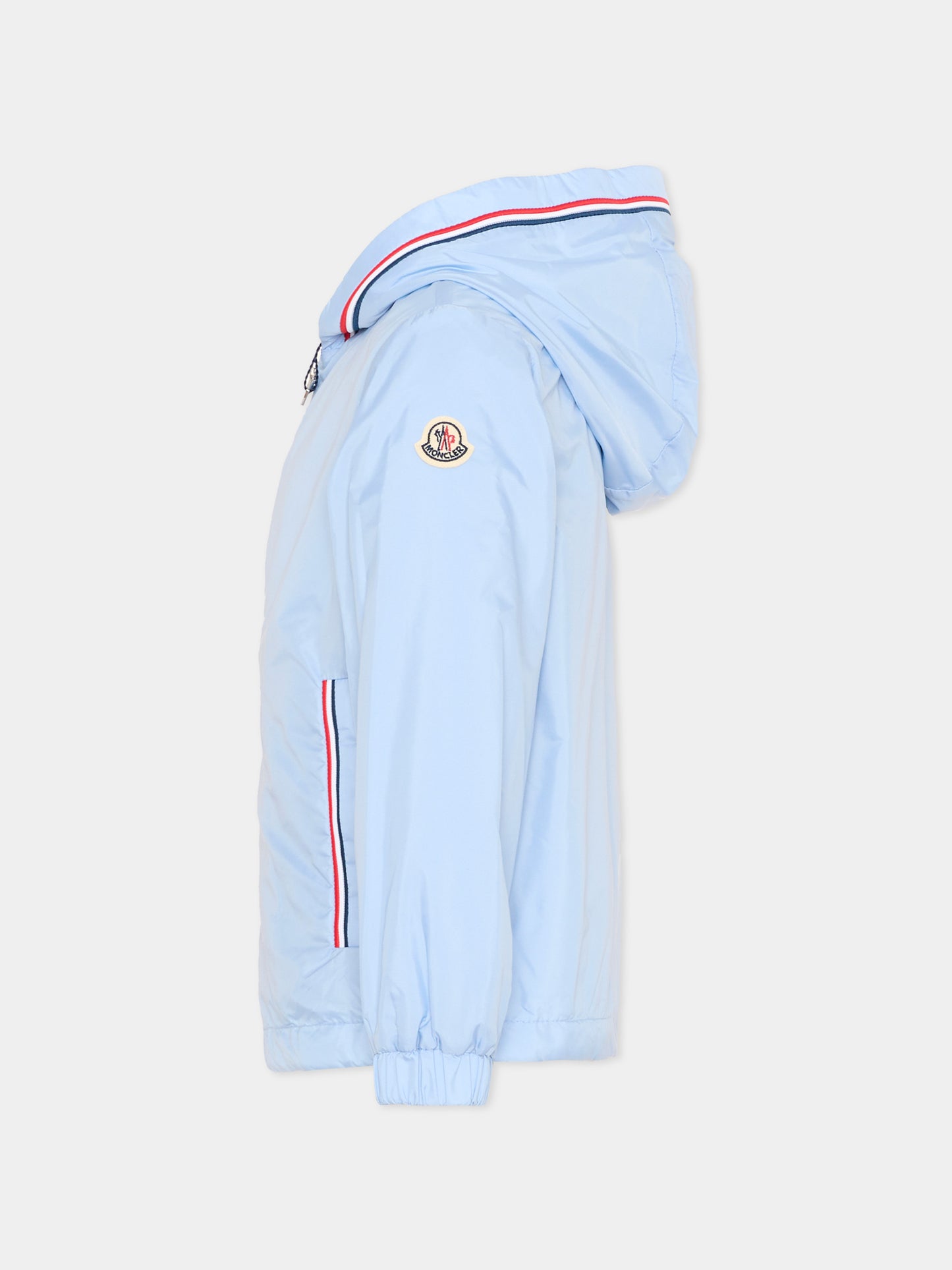 Giacca a vento celeste Granduc per bambino,Moncler Kids,L1954 1A00087 53A5E 71A