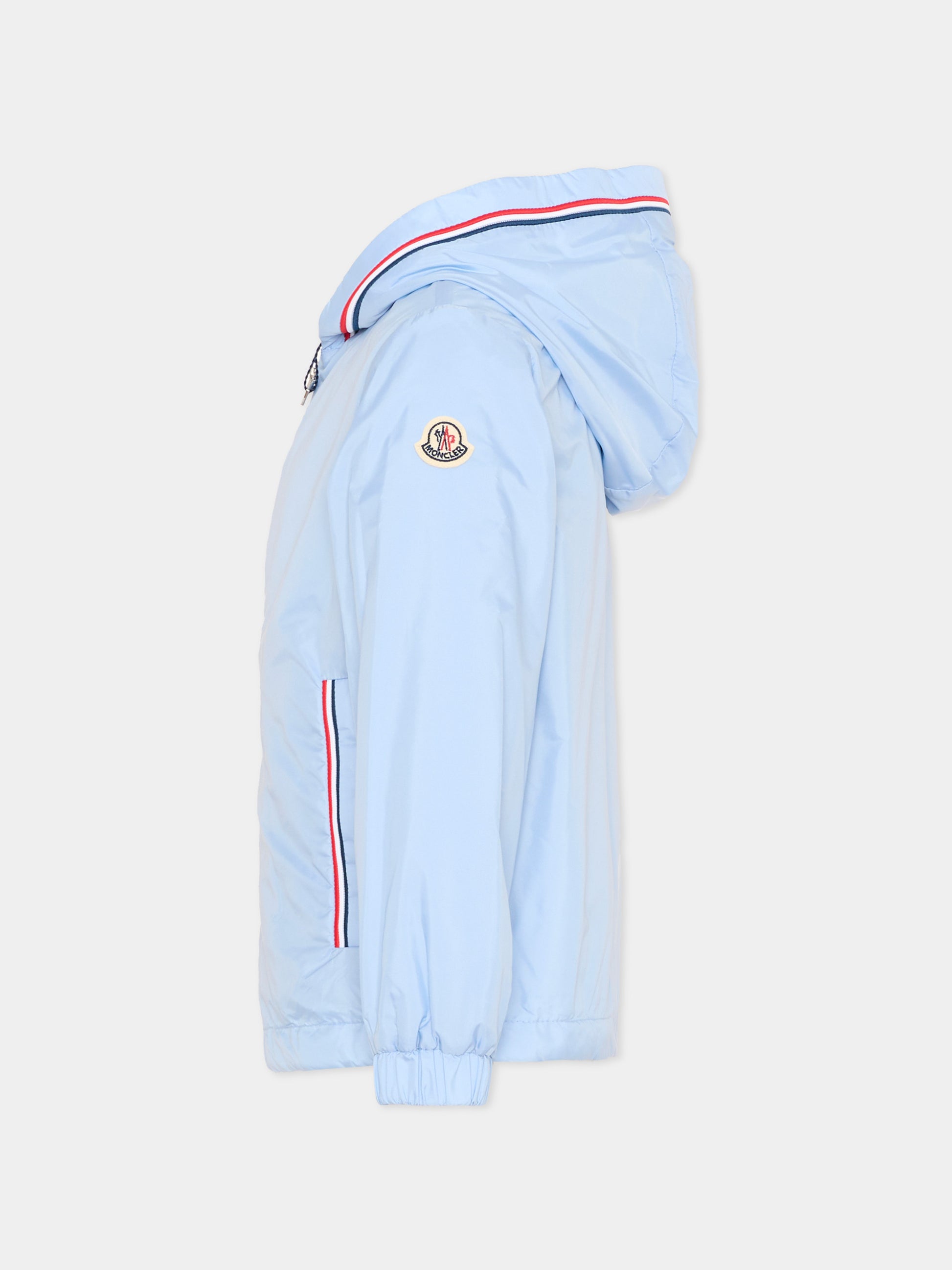 Giacca a vento celeste Granduc per bambino,Moncler Kids,L1954 1A00087 53A5E 71A