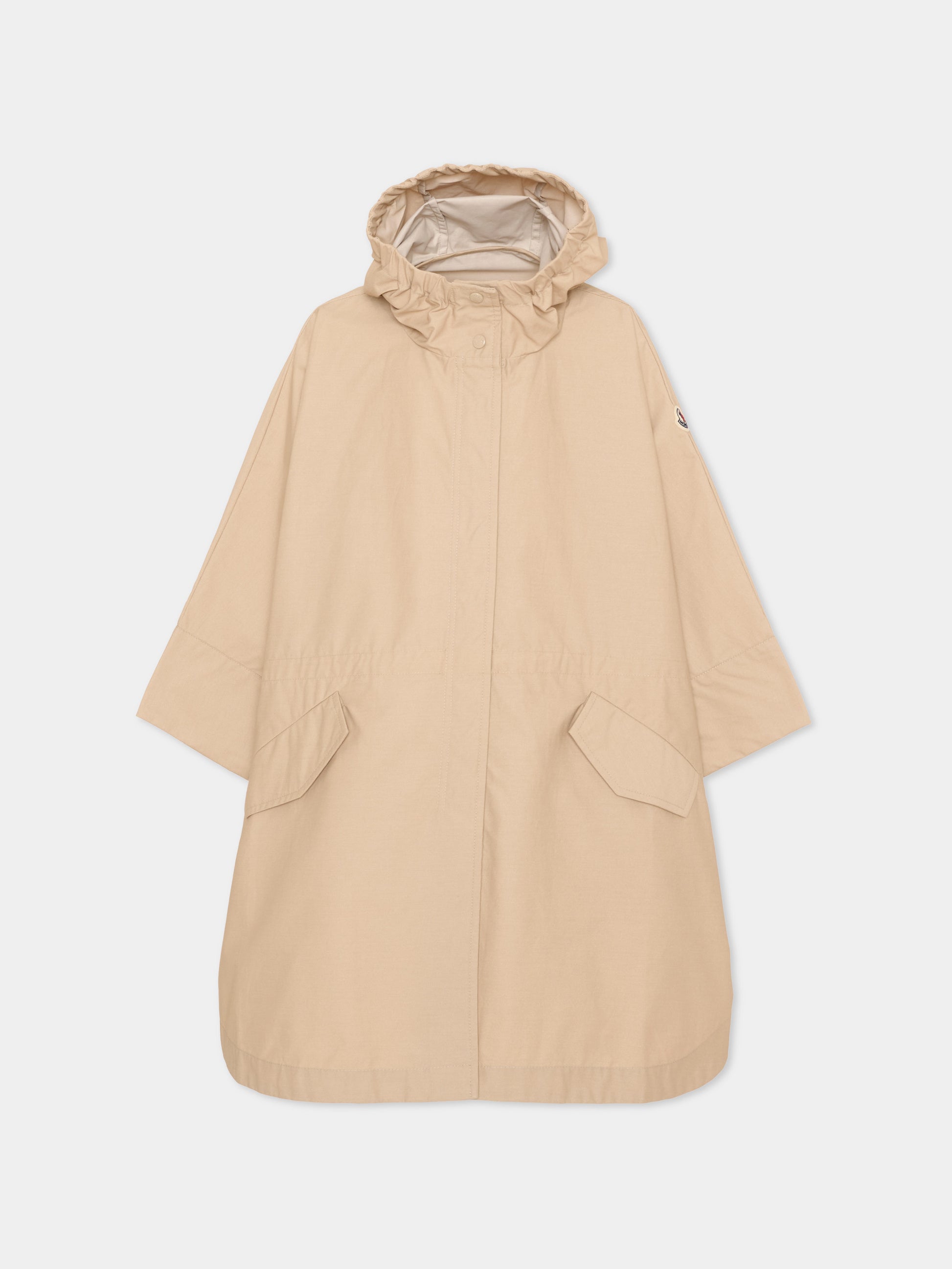 Cappa beige Cape per bambina,Moncler Kids,L1954 3G00002 599CU 23Q