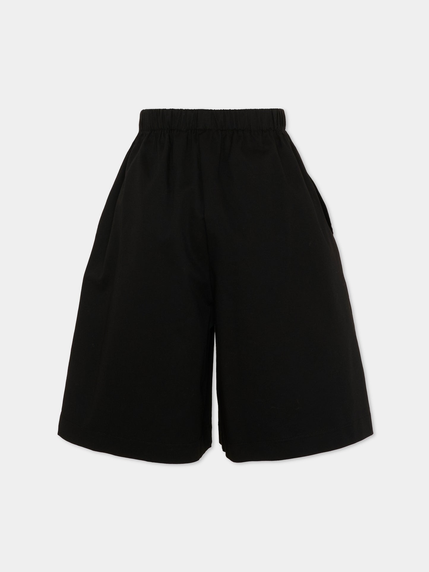 Shorts neri per bambina con logo,Douuod Kids,DY6P19-G0197 930