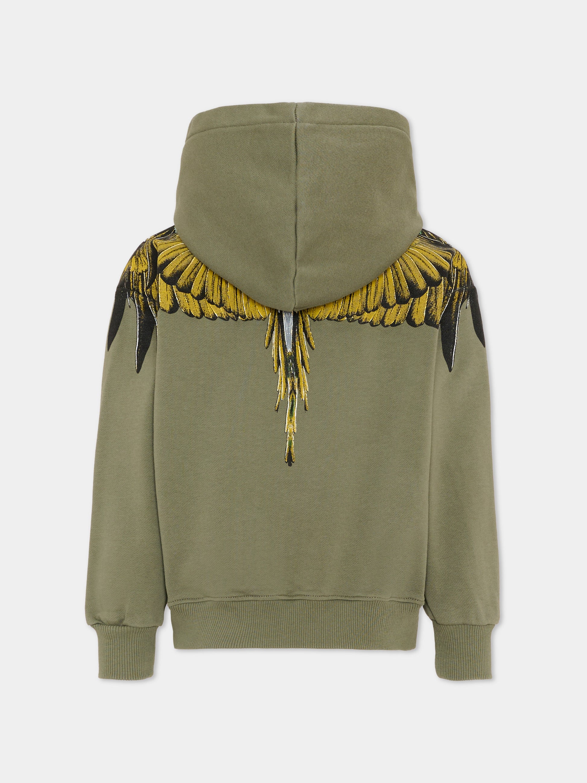 Felpa verde per bambino con ali,County Of Milan Kids,S6CMJBHS022 082