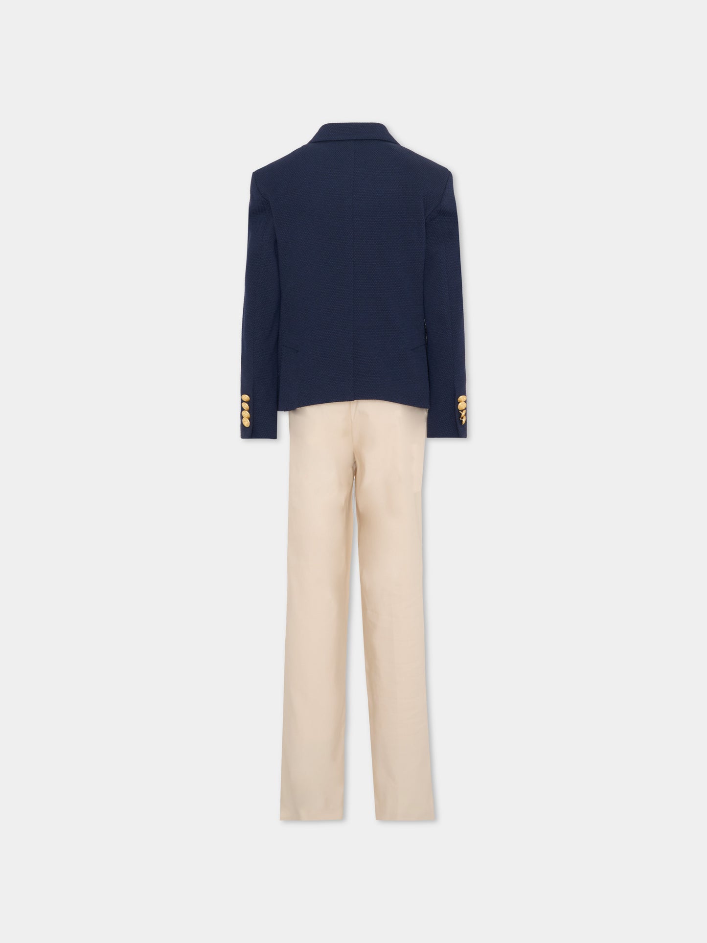 Completo blu per bambino con pochette,Colorichiari,MJ508370 4900 60