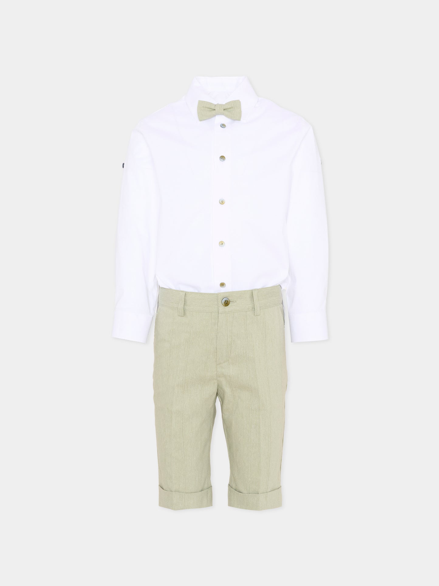 Completo elegante verde per bambino,Colorichiari,MB308288 4910 35