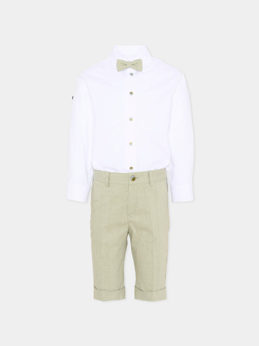 Completo elegante verde per bambino,Colorichiari,MB308288 4910 35