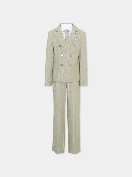 Completo elegante verde per bambino,Colorichiari,MJ508359 4952 35