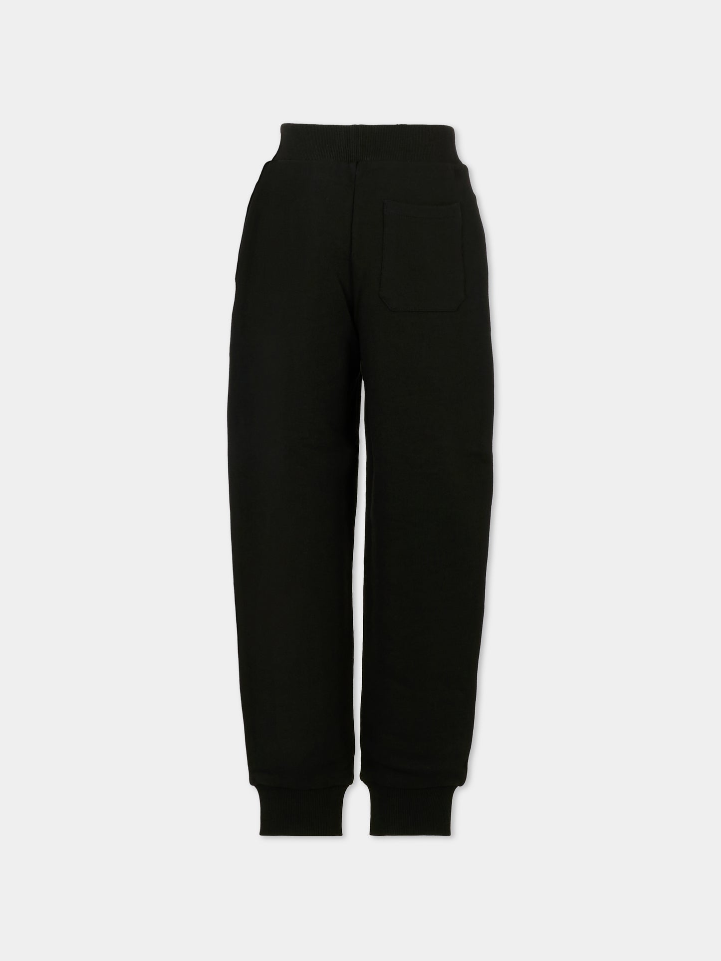 Pantaloni neri per bambini con logo,Balmain Kids,BT6R60 Z0114 930BC