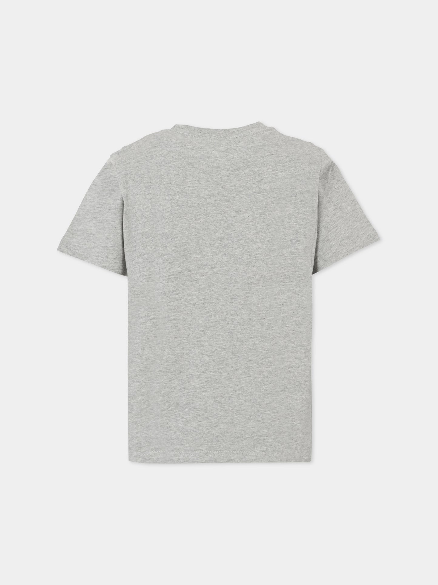 T-shirt grigia per bambini con logo,Balmain Kids,BT8P21 Z0207 904