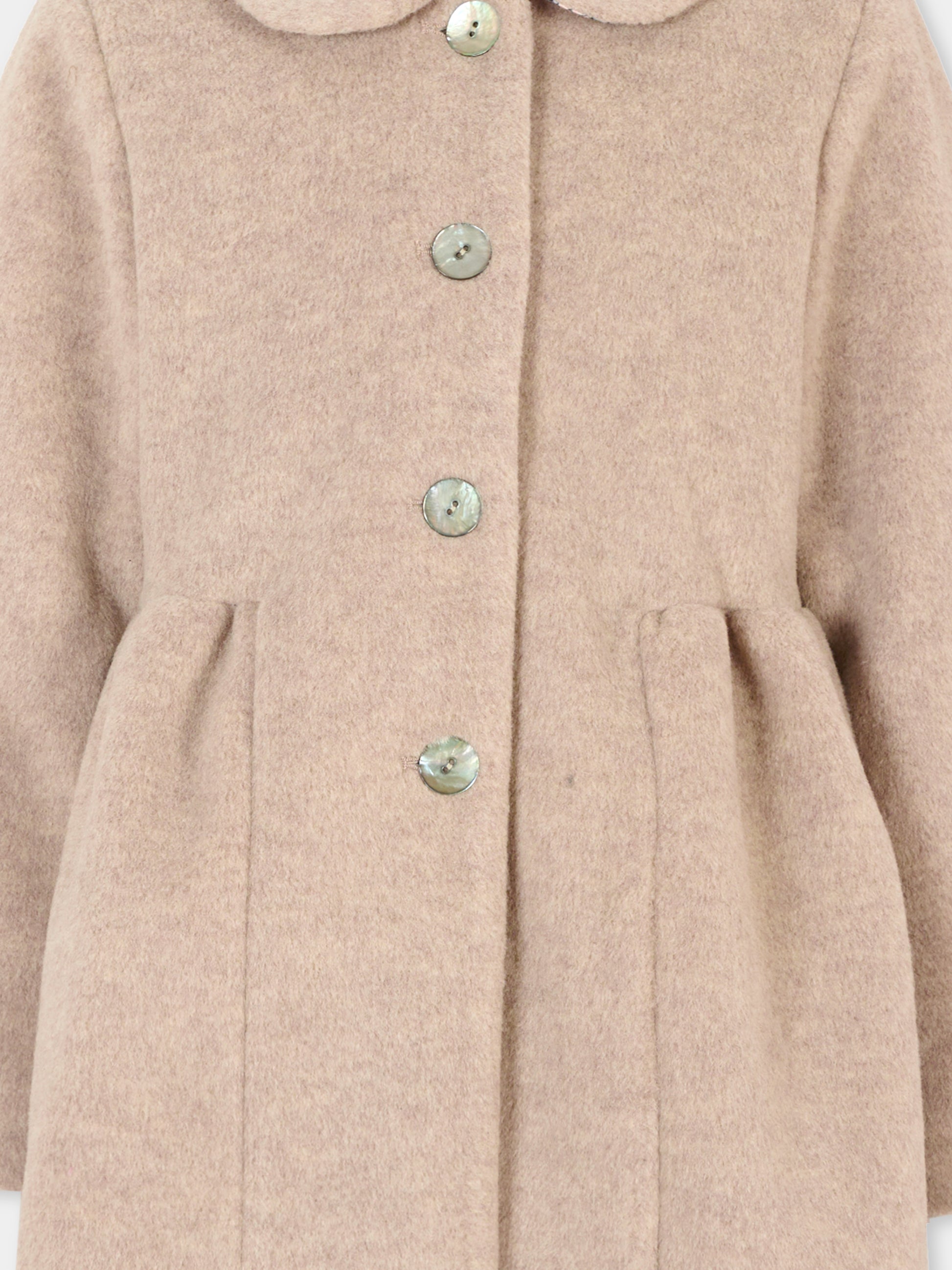 Cappotto beige per bambina,Caffe' D'orzo,ZT2A00 E0127 110