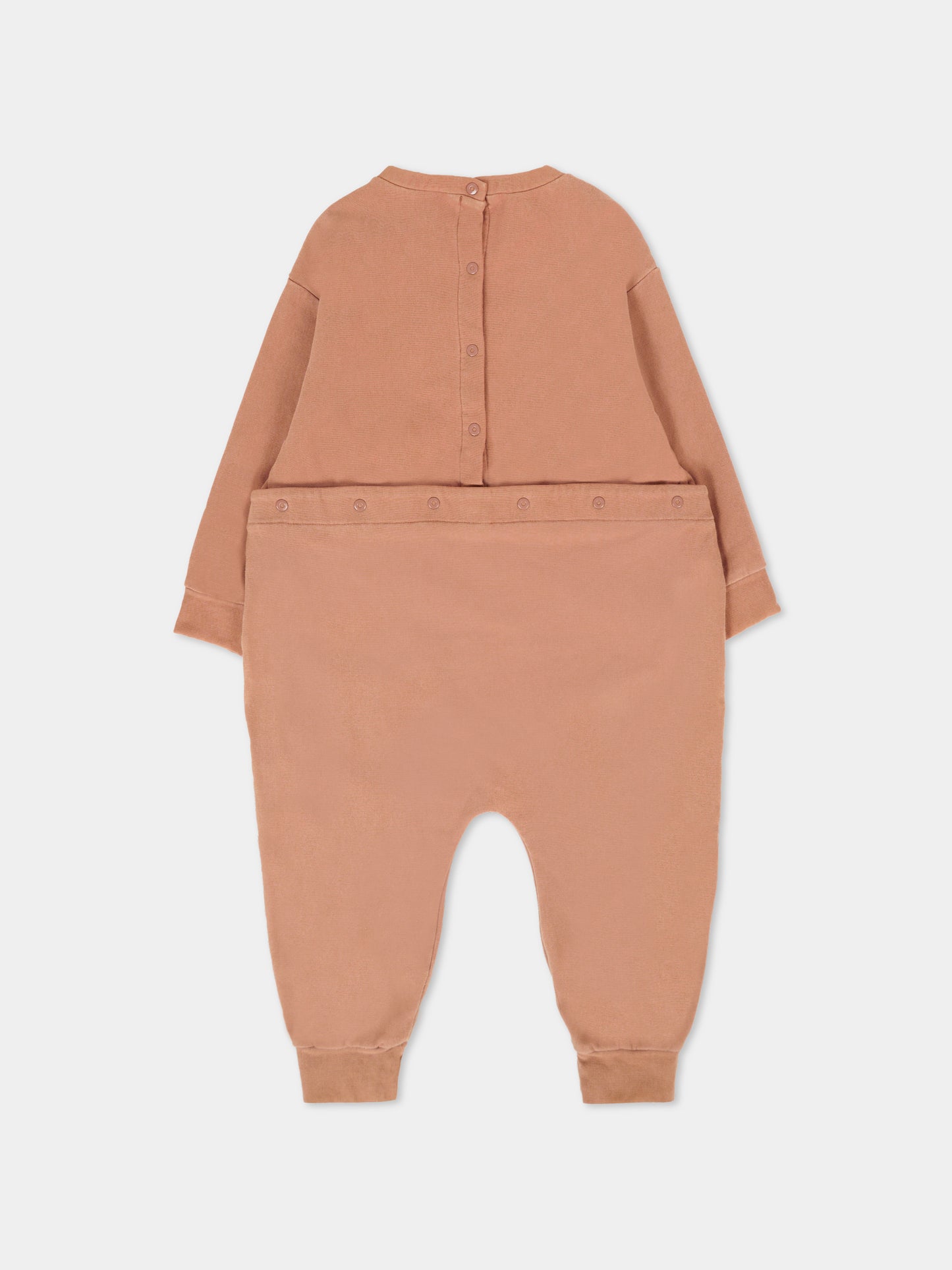 Tutina beige per neonata con logo,Douuod Kids,2RA500 Z0729 311