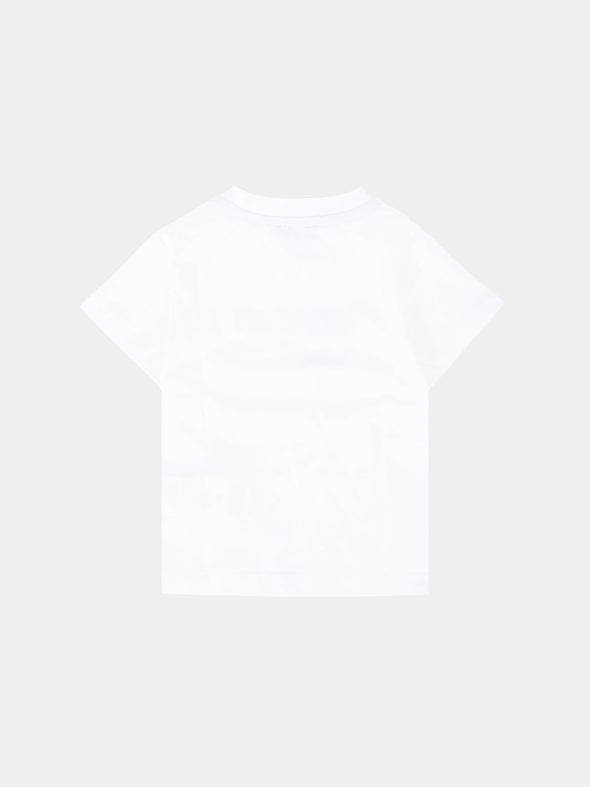 T-shirt bianca per neonato con logo,Missoni,MT8501 Z0082 100NE